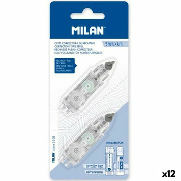 Korrigeringstejp Milan (2 Delar) (12 antal)-Kontor och Kontorsmaterial, Kulspetspennor, pennor och skrivverktyg-Milan-peaceofhome.se