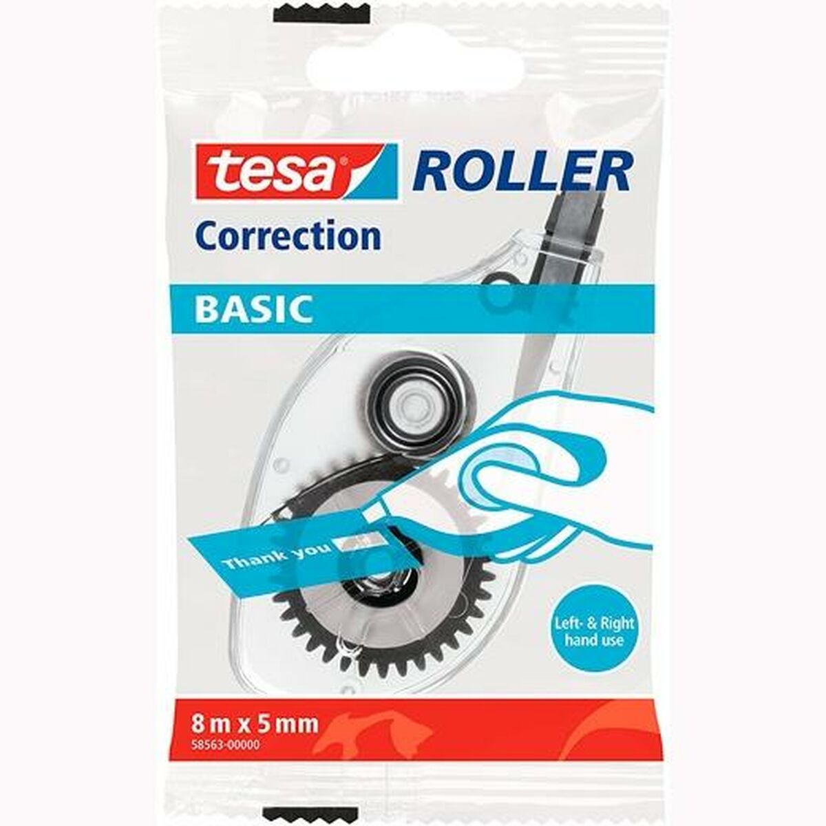 Korrigeringstejp TESA Basic Vit 5 mm x 8 m (24 antal)-Kontor och Kontorsmaterial, Kulspetspennor, pennor och skrivverktyg-TESA-peaceofhome.se