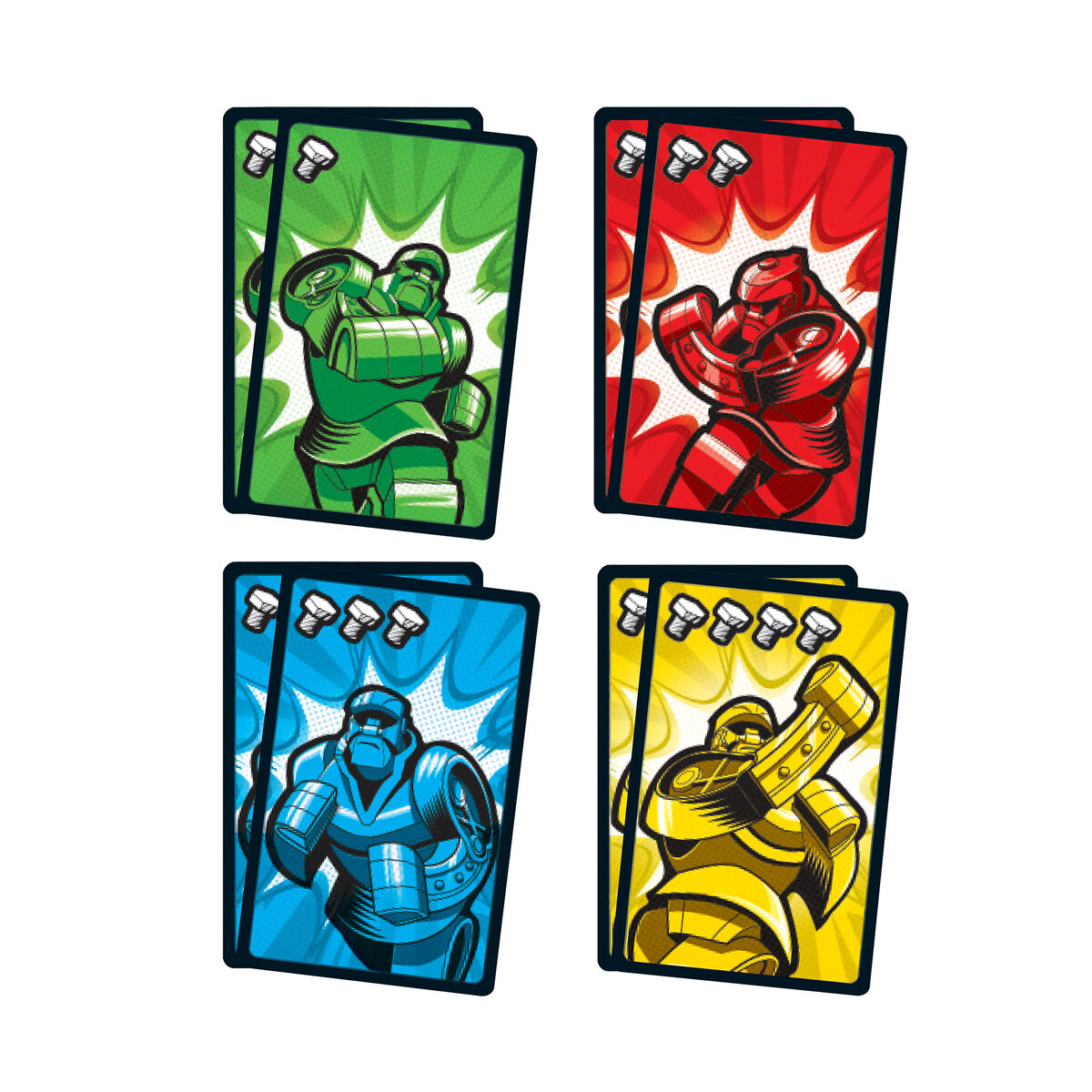 Kortspel Mattel Rock'Em Sock'Em Fight Cards-Leksaker och spel, Spel och tillbehör-Mattel-peaceofhome.se