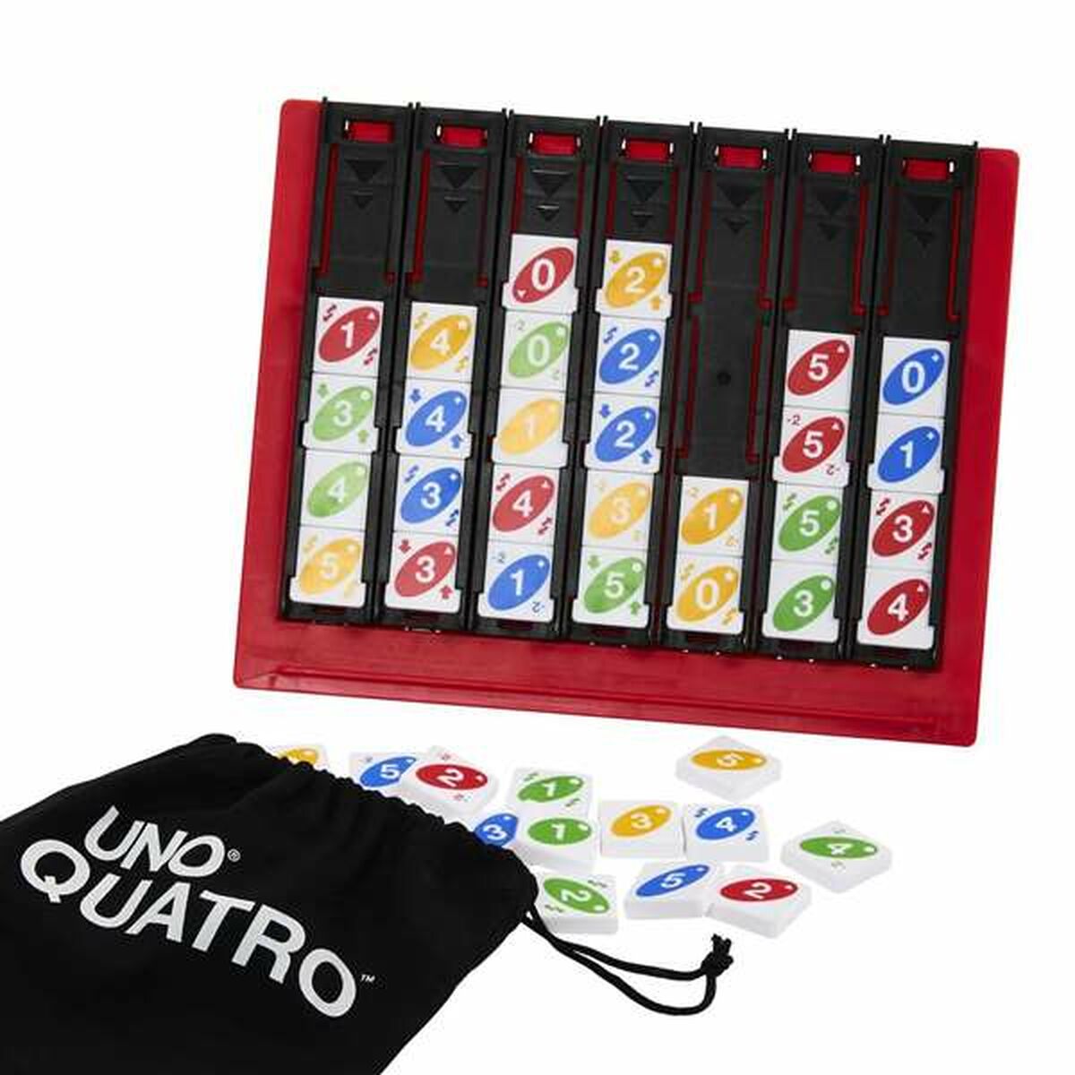 Kortspel Mattel UNO Quatro-Leksaker och spel, Spel och tillbehör-Mattel-peaceofhome.se