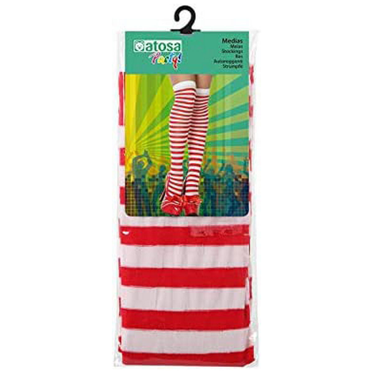 Kostymstrumpor Striped One size Röd-Leksaker och spel, Fancy klänning och accessoarer-BigBuy Carnival-peaceofhome.se