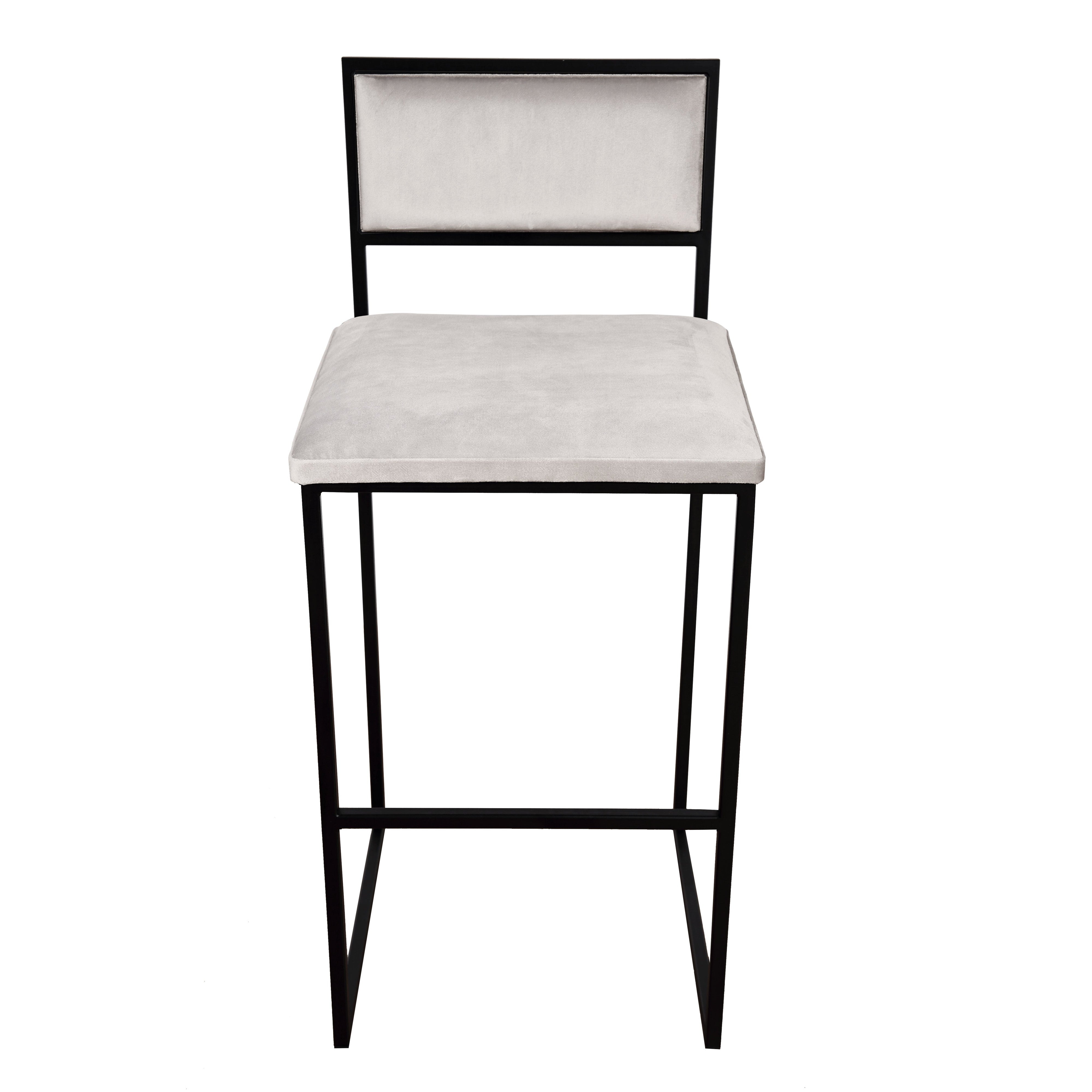 Kraljevic Bar Chair - Svart - Sitthöjd 66 cm - Velvet-Kraljevic Design-peaceofhome.se