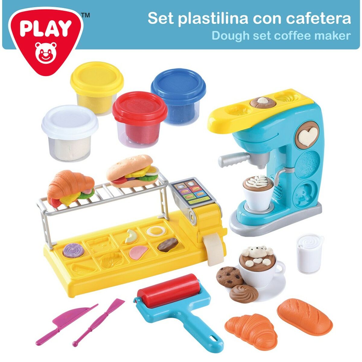 Kreativ lek med modellera PlayGo (2 antal) Kaffebryggare-Leksaker och spel, Kreativa aktiviteter-PlayGo-peaceofhome.se