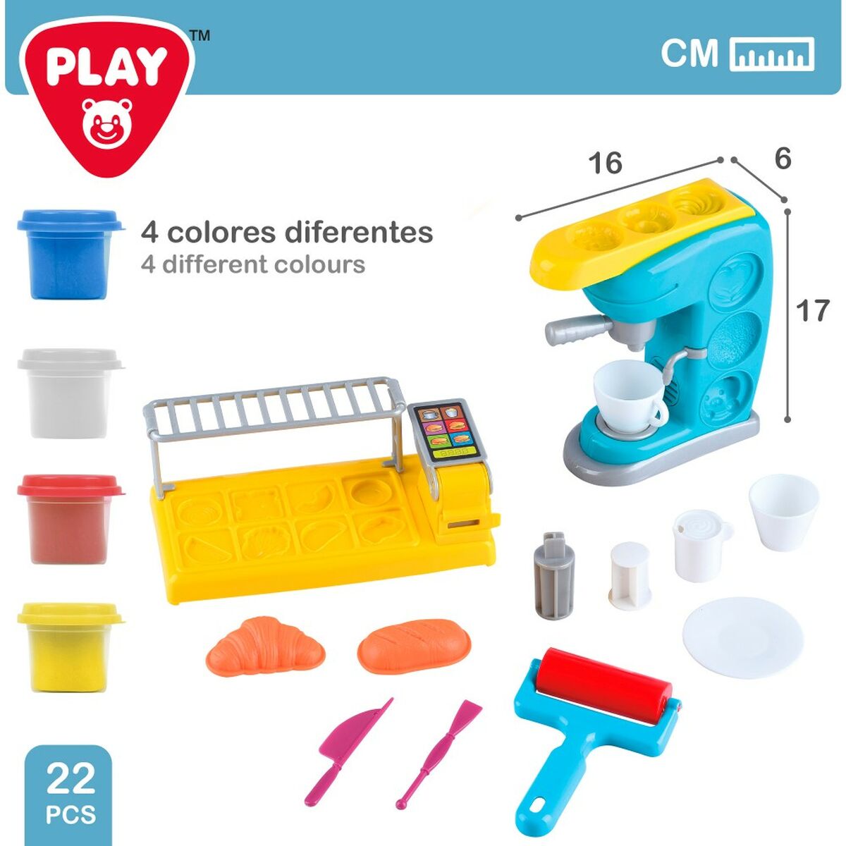 Kreativ lek med modellera PlayGo (2 antal) Kaffebryggare-Leksaker och spel, Kreativa aktiviteter-PlayGo-peaceofhome.se