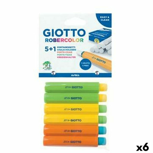 Krithållare Giotto Multicolour 6 antal 6 Delar-Kontor och Kontorsmaterial, Kulspetspennor, pennor och skrivverktyg-Giotto-peaceofhome.se