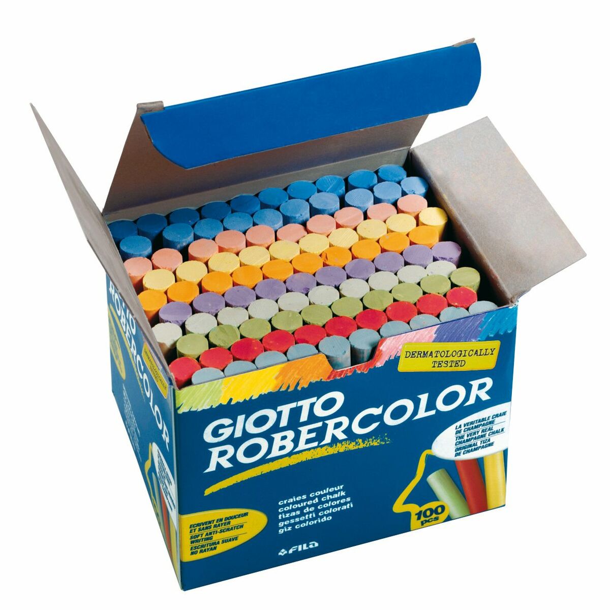 Kritor Giotto F539000 Multicolour Dammtålig 100 Delar-Kontor och Kontorsmaterial, Kulspetspennor, pennor och skrivverktyg-Giotto-peaceofhome.se