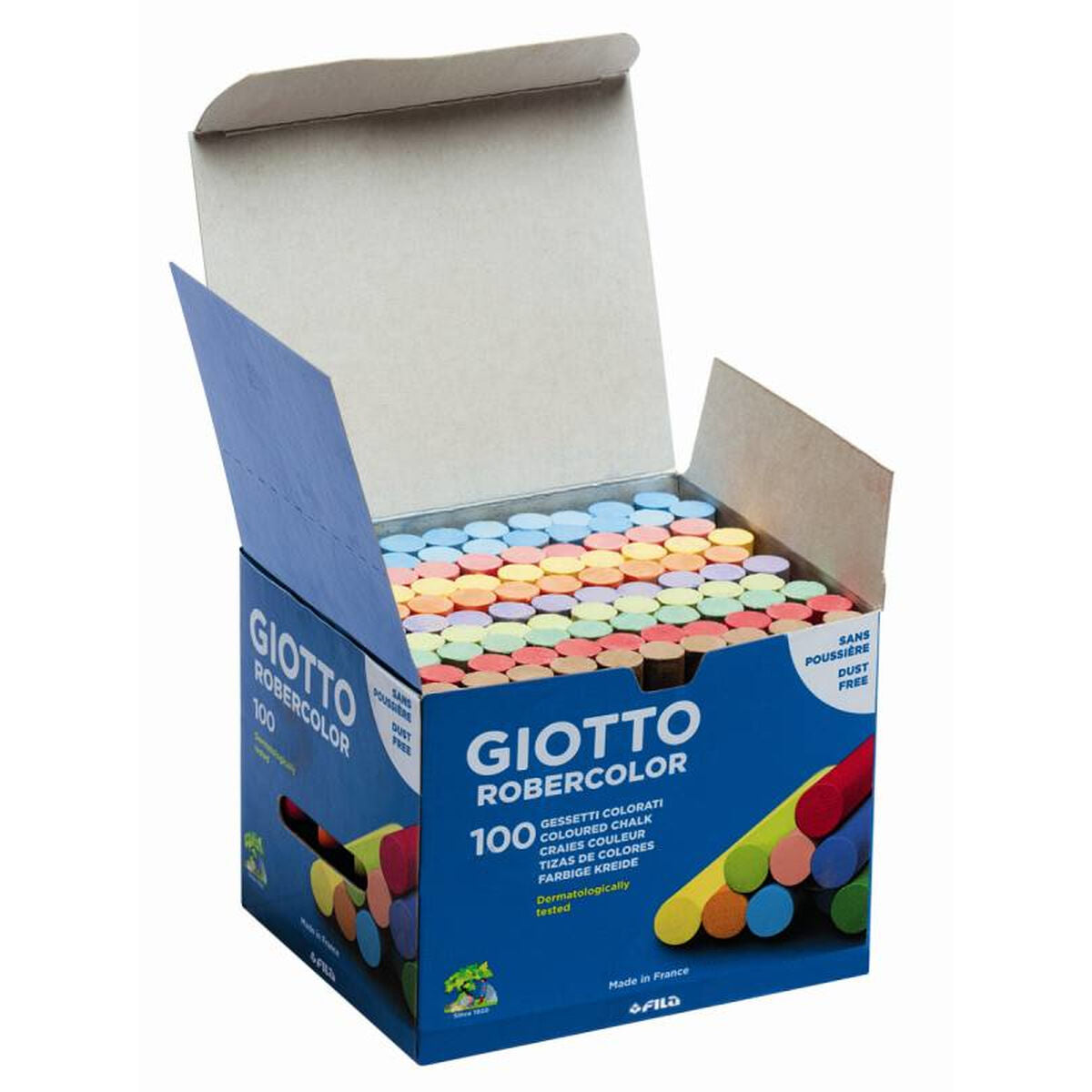 Kritor Giotto F539000 Multicolour Dammtålig 100 Delar-Kontor och Kontorsmaterial, Kulspetspennor, pennor och skrivverktyg-Giotto-peaceofhome.se