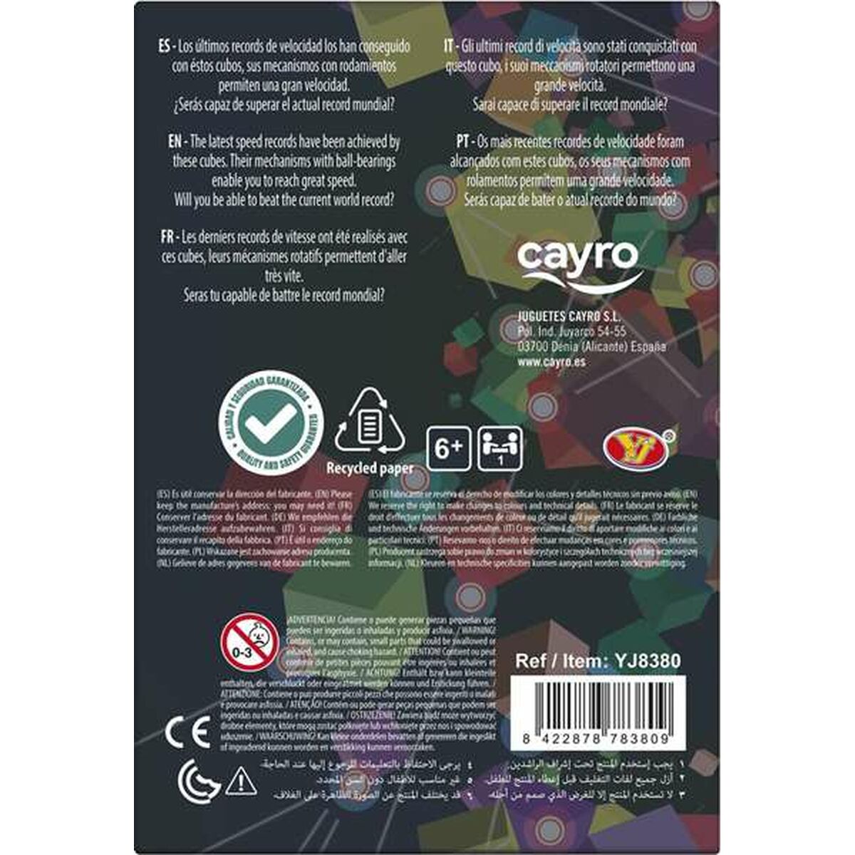 Kub Cayro-Leksaker och spel, Kreativa aktiviteter-Cayro-peaceofhome.se