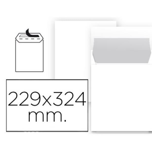 Kuvert Liderpapel SB93 Vit Papper 229 x 324 mm (1 antal) (25 antal)-Kontor och Kontorsmaterial, Kuvert och posttillbehör-Liderpapel-peaceofhome.se