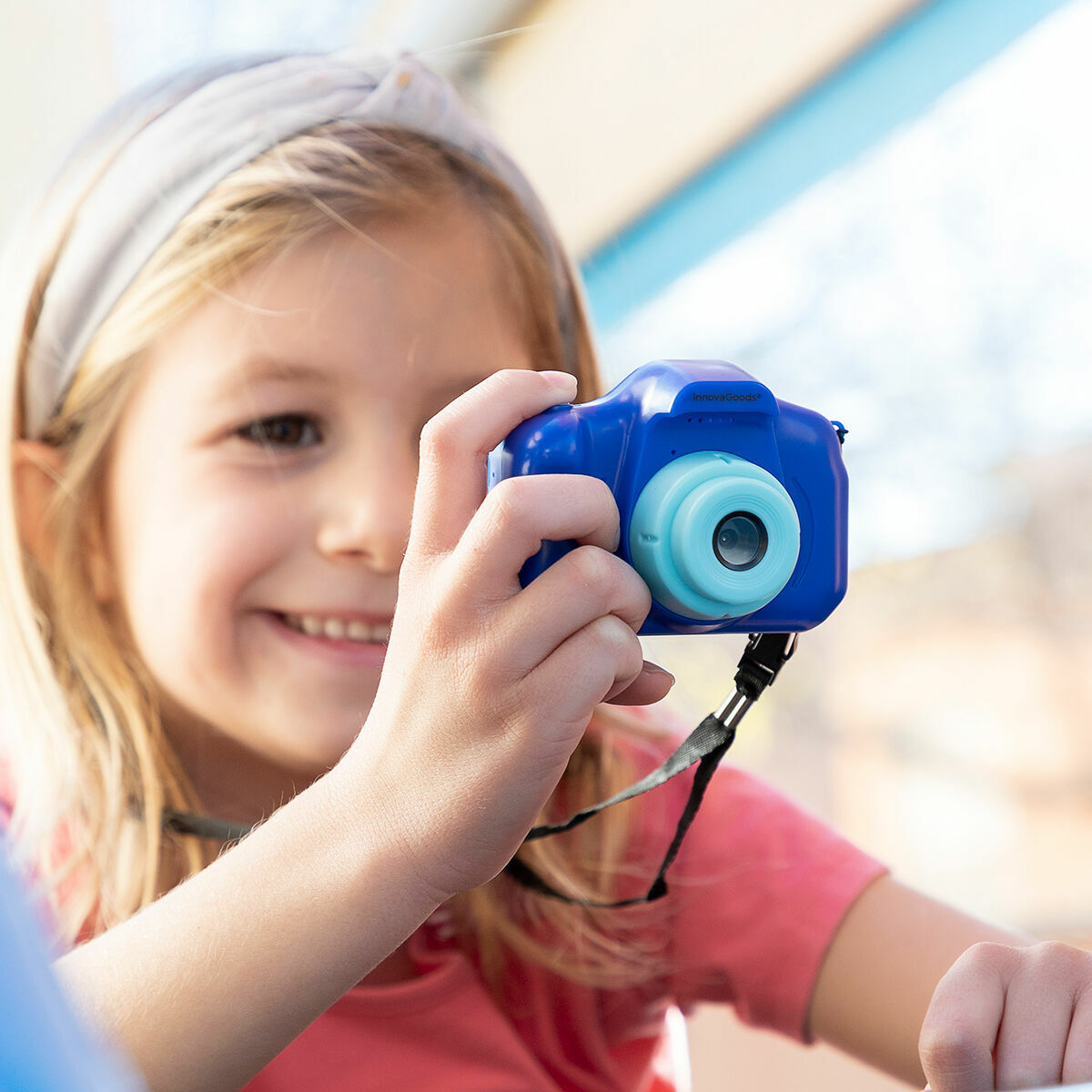 Laddningsbar Digital Barnkamera med Spel Kiddak InnovaGoods