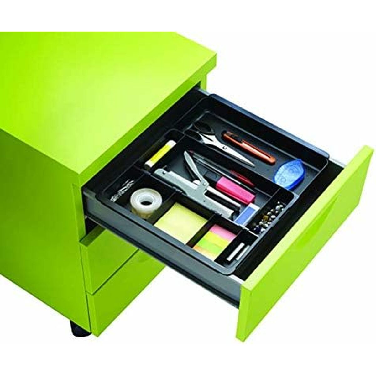 Lådorganiserare Exacompta DRAWINSERT 24,6 x 29,8 x 3,6 cm Plast Svart (6 antal)-Kontor och Kontorsmaterial, Kontorsmaterial-Exacompta-peaceofhome.se
