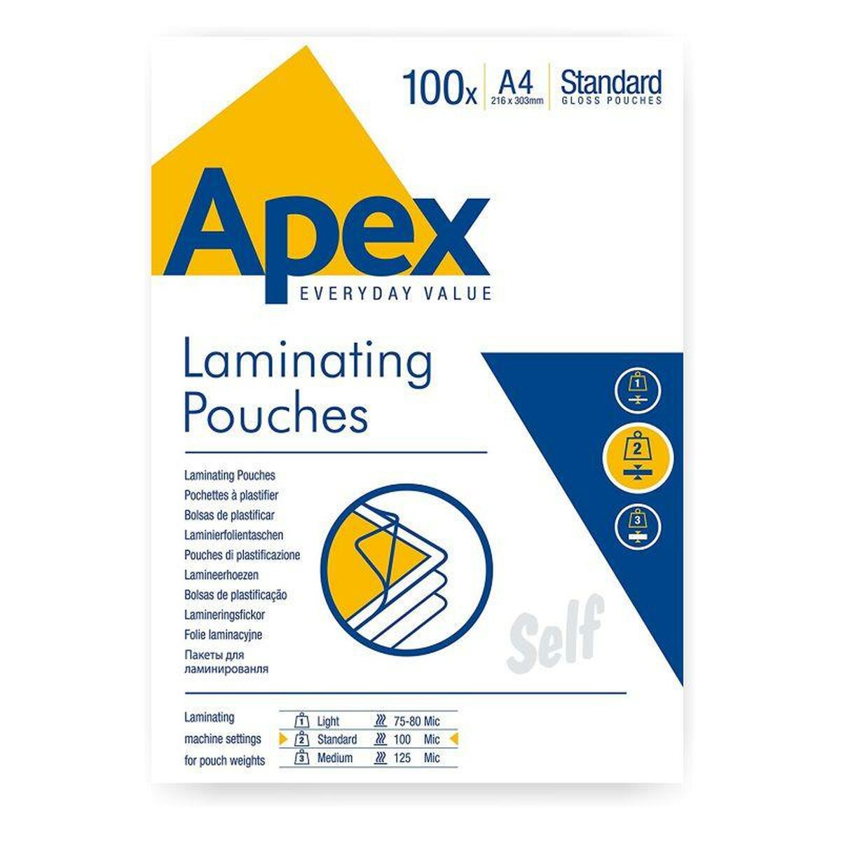 Laminating Pouches Fellowes 100 Delar Transparent A4 (10 antal)-Kontor och Kontorsmaterial, Kontorsmaterial-Fellowes-peaceofhome.se