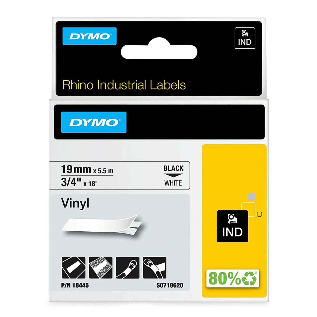 Laminerat Band Dymo 18445-Kontor och Kontorsmaterial, Kontorselektronik-Dymo-peaceofhome.se