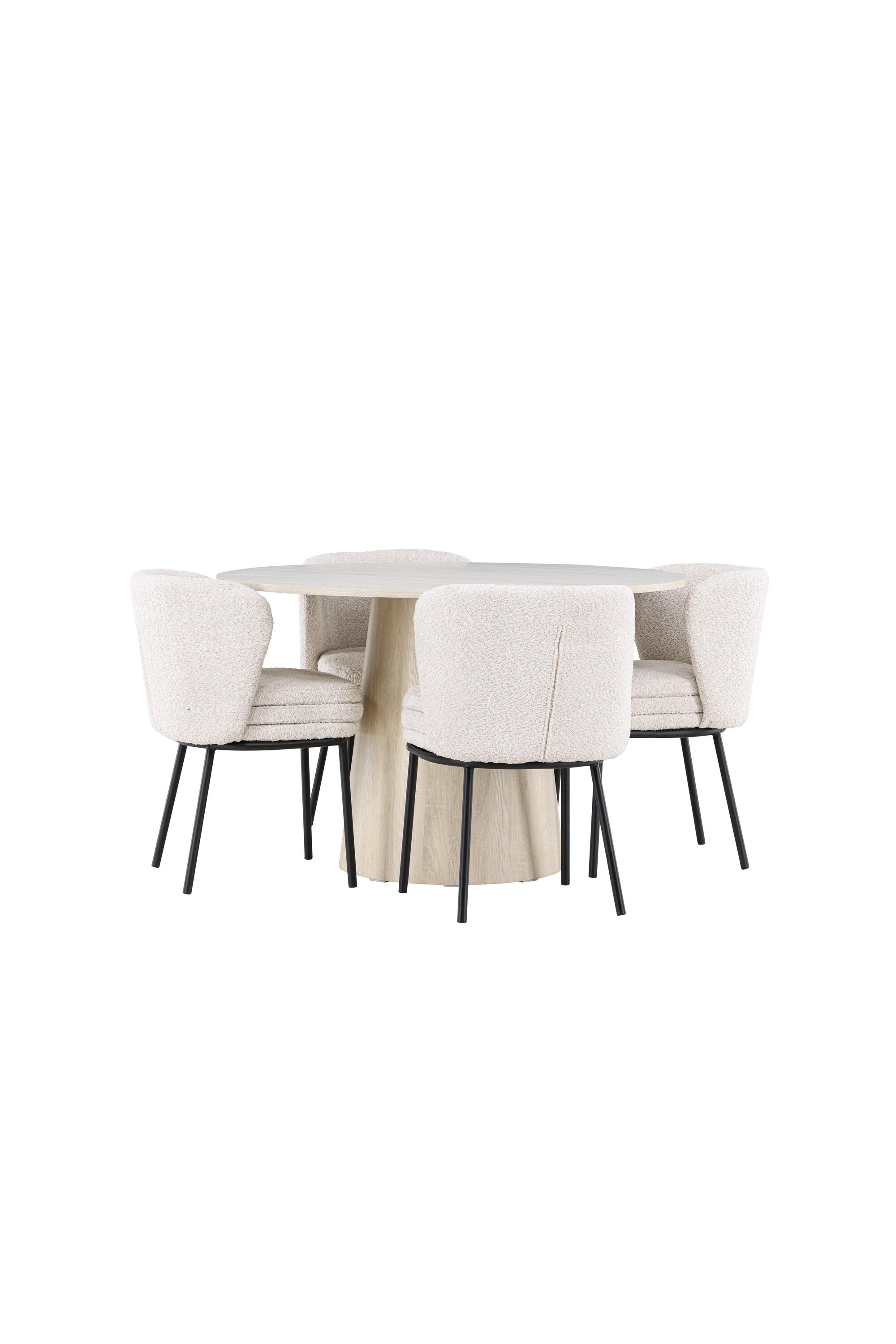 Lanzo Matbord med Agnes Matstol-GR Dining Set-Venture Home-peaceofhome.se