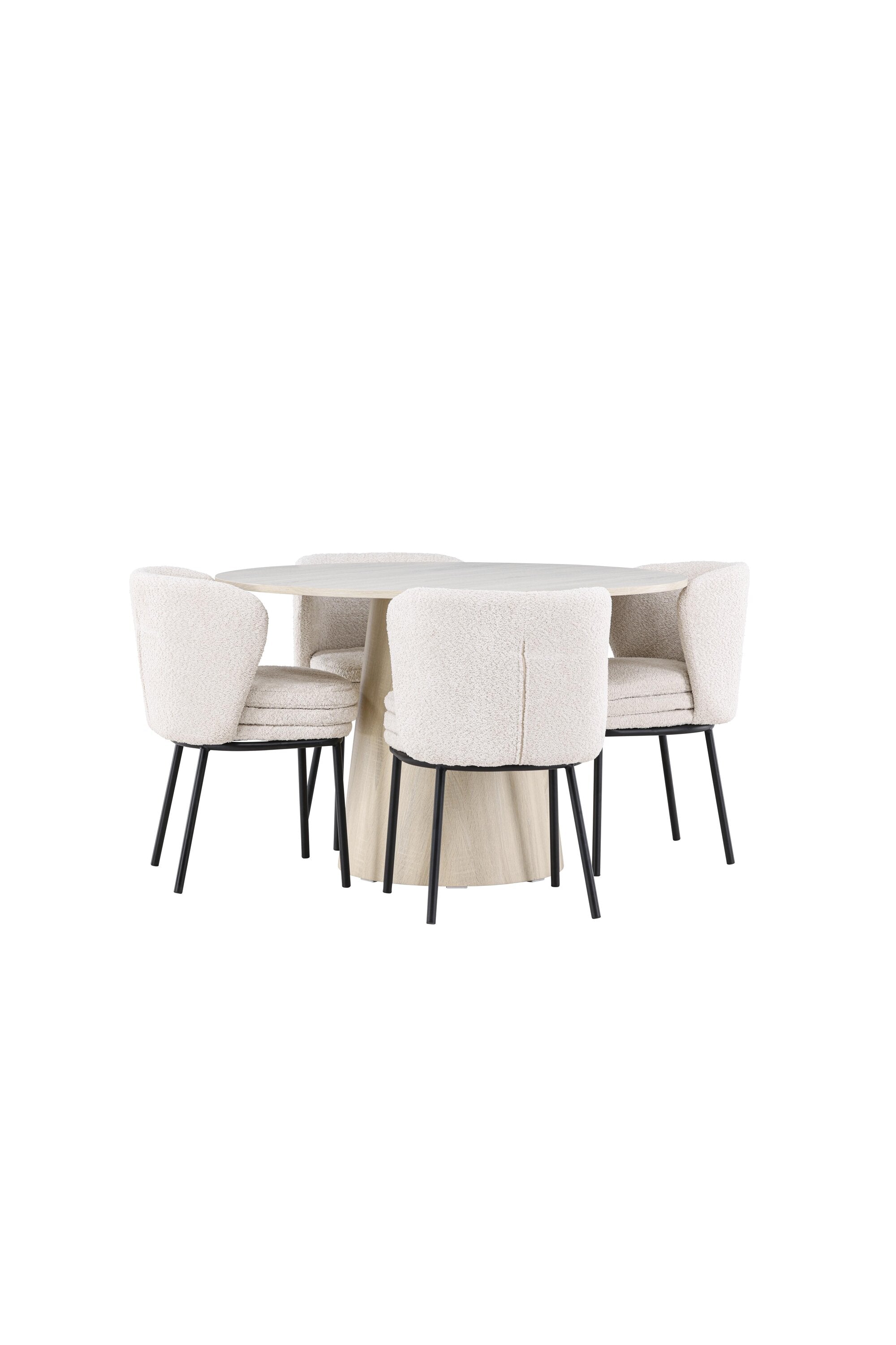 Lanzo Matbord med Agnes Matstol-GR Dining Set-Venture Home-peaceofhome.se