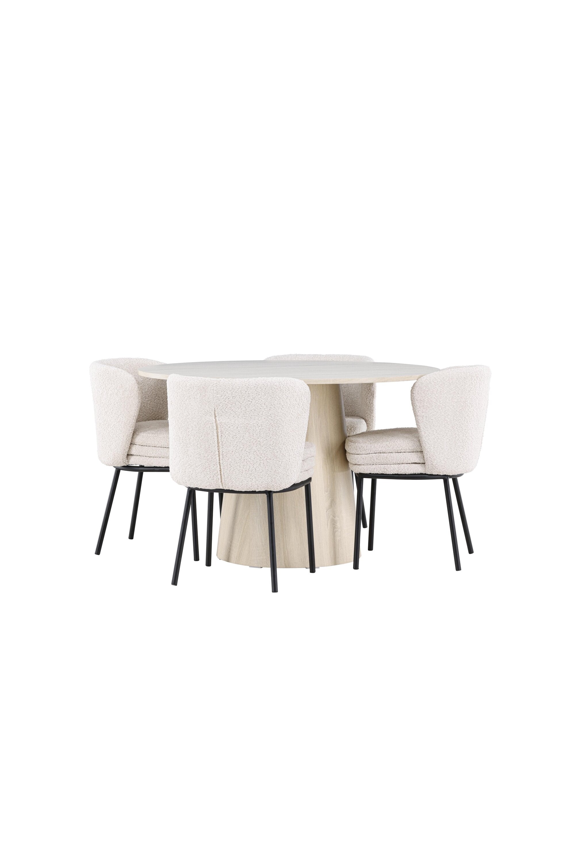 Lanzo Matbord med Agnes Matstol-GR Dining Set-Venture Home-peaceofhome.se