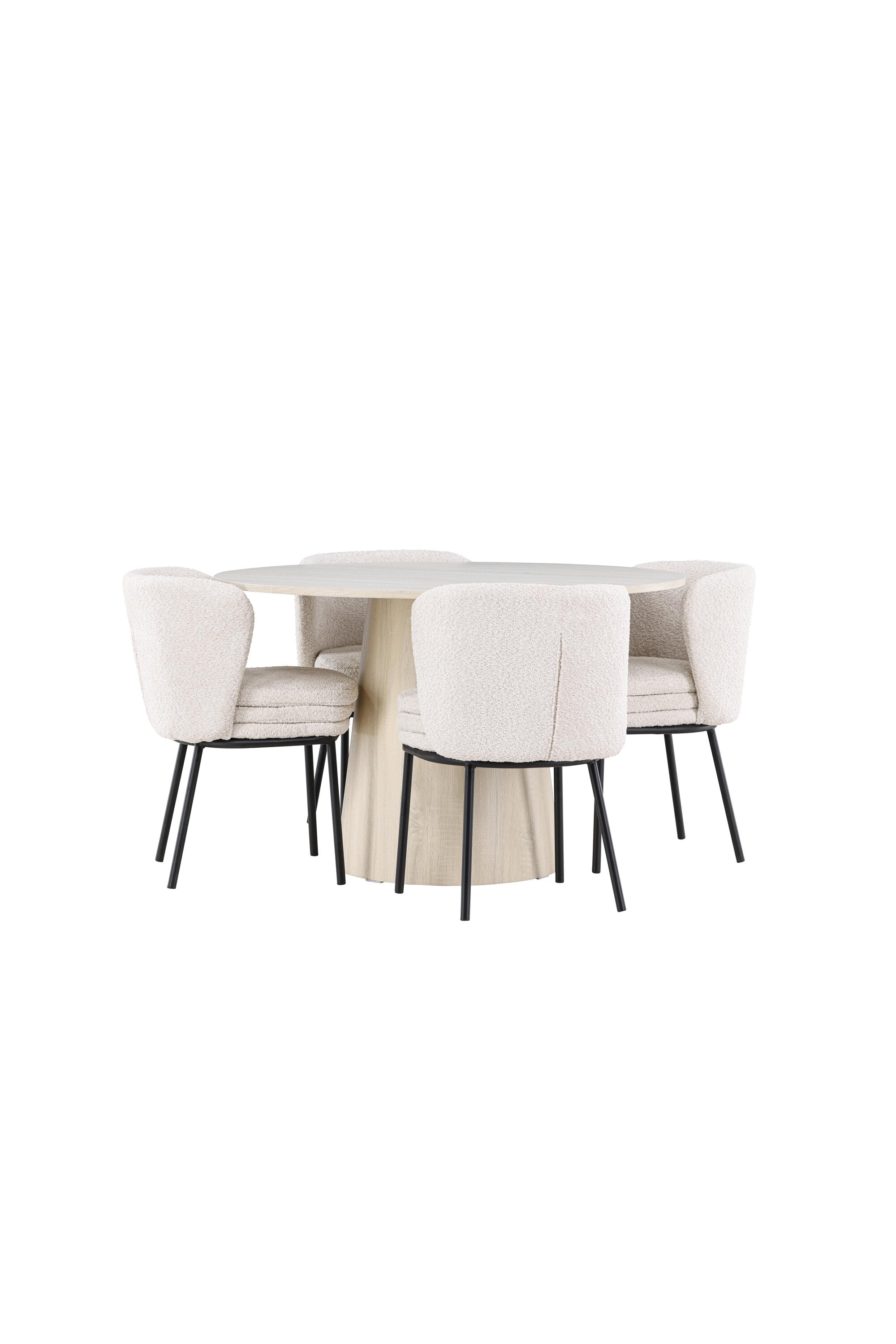 Lanzo Matbord med Agnes Matstol-GR Dining Set-Venture Home-peaceofhome.se