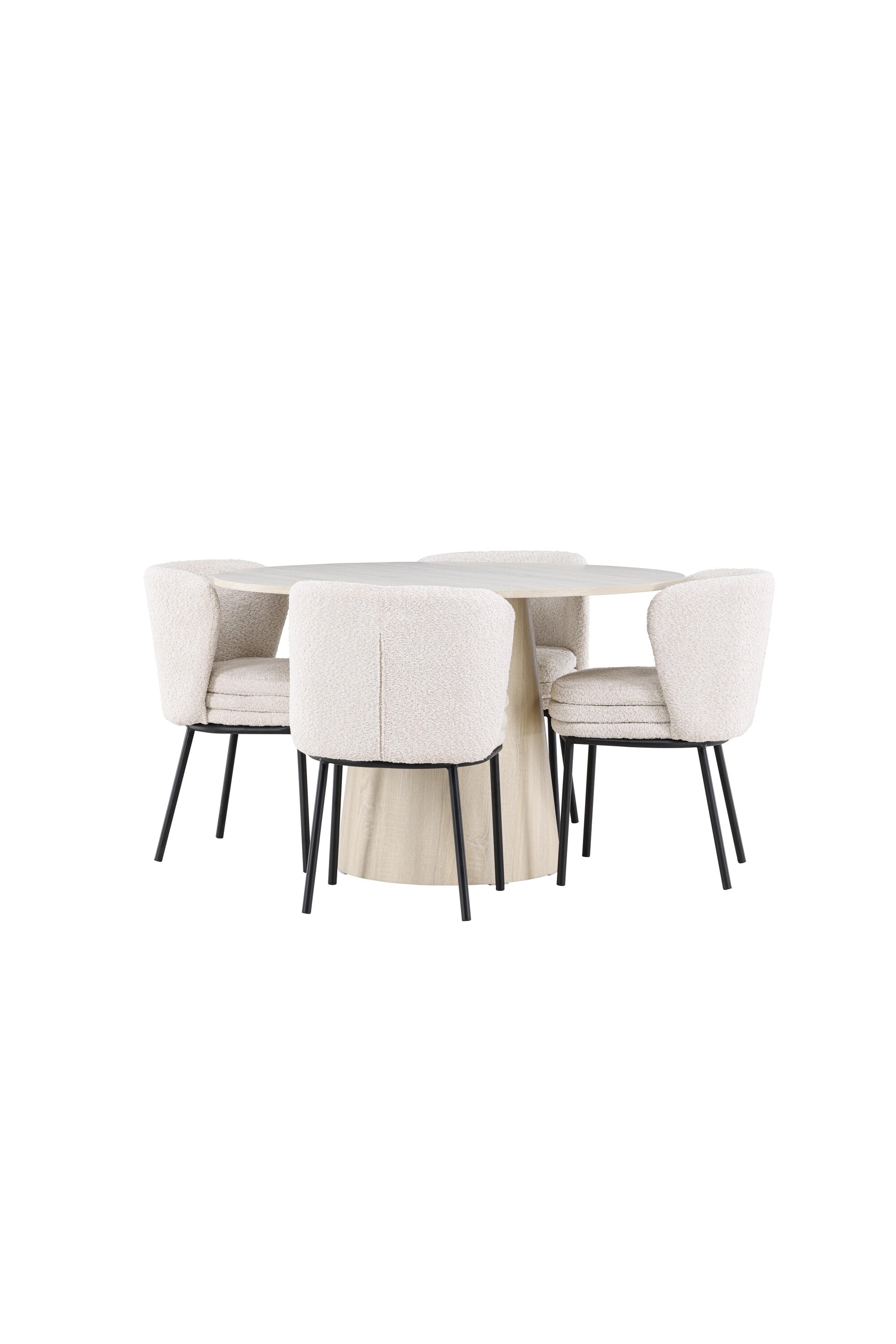 Lanzo Matbord med Agnes Matstol-GR Dining Set-Venture Home-peaceofhome.se