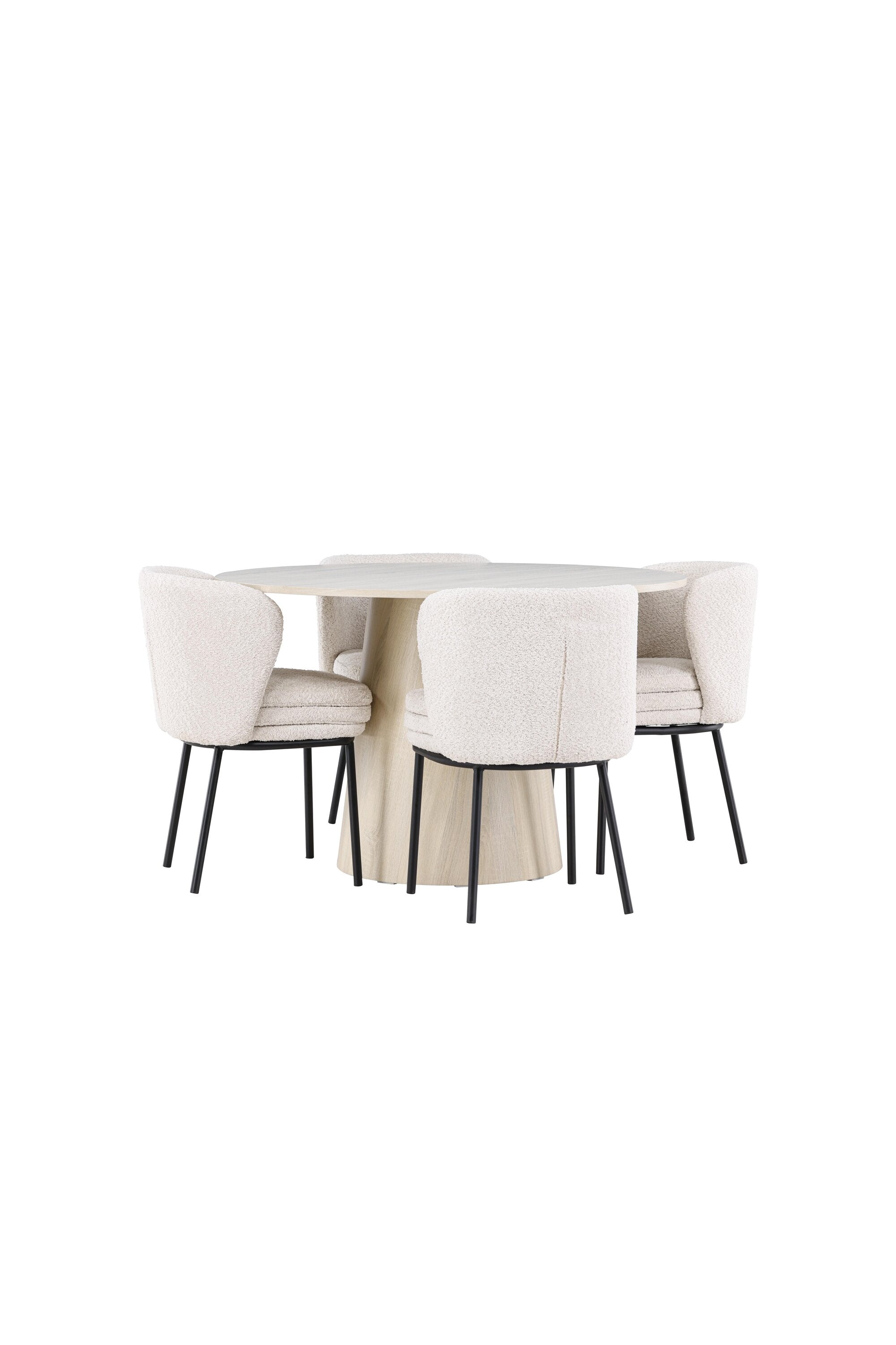 Lanzo Matbord med Agnes Matstol-GR Dining Set-Venture Home-peaceofhome.se