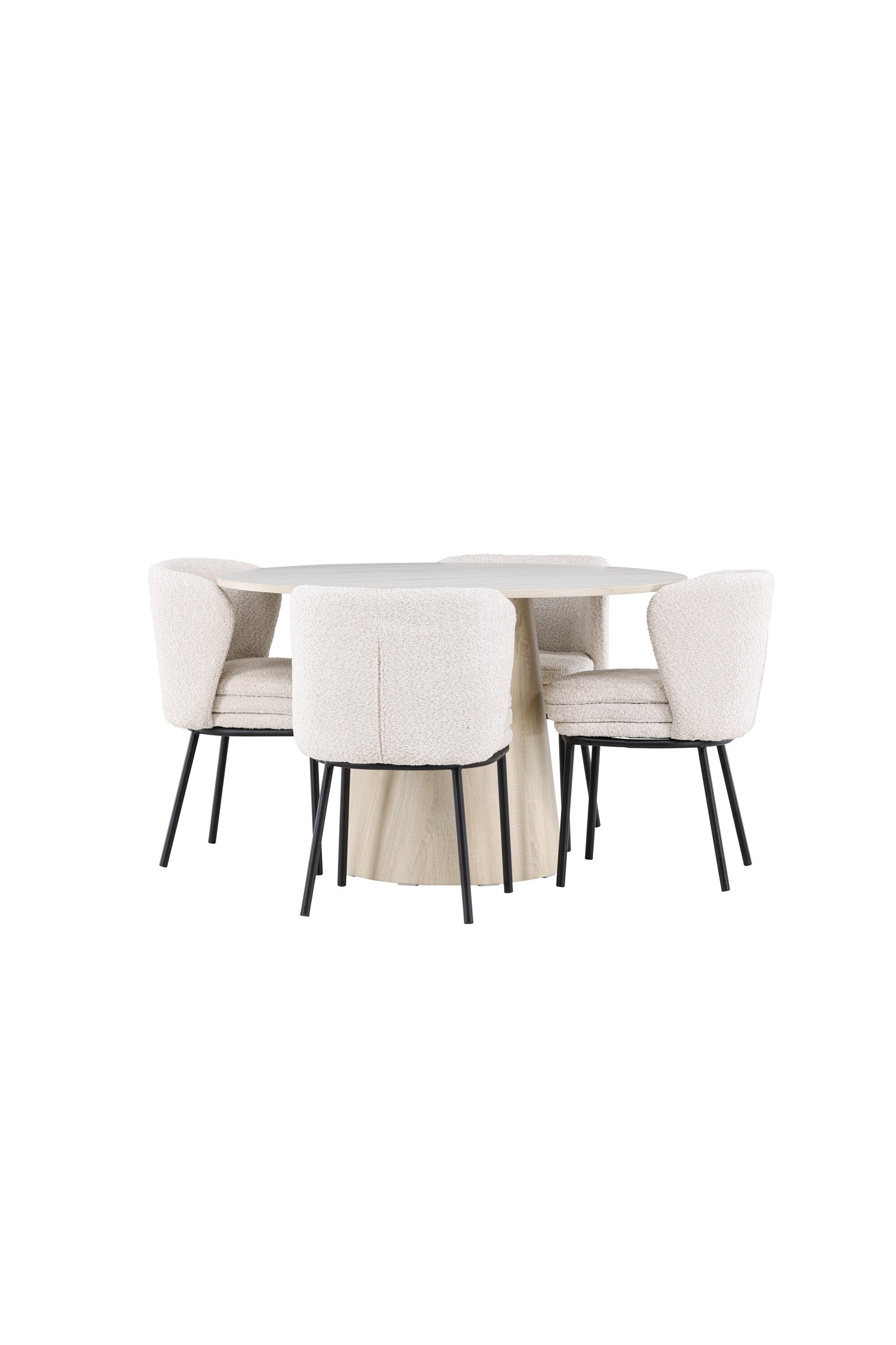 Lanzo Matbord med Agnes Matstol-GR Dining Set-Venture Home-peaceofhome.se