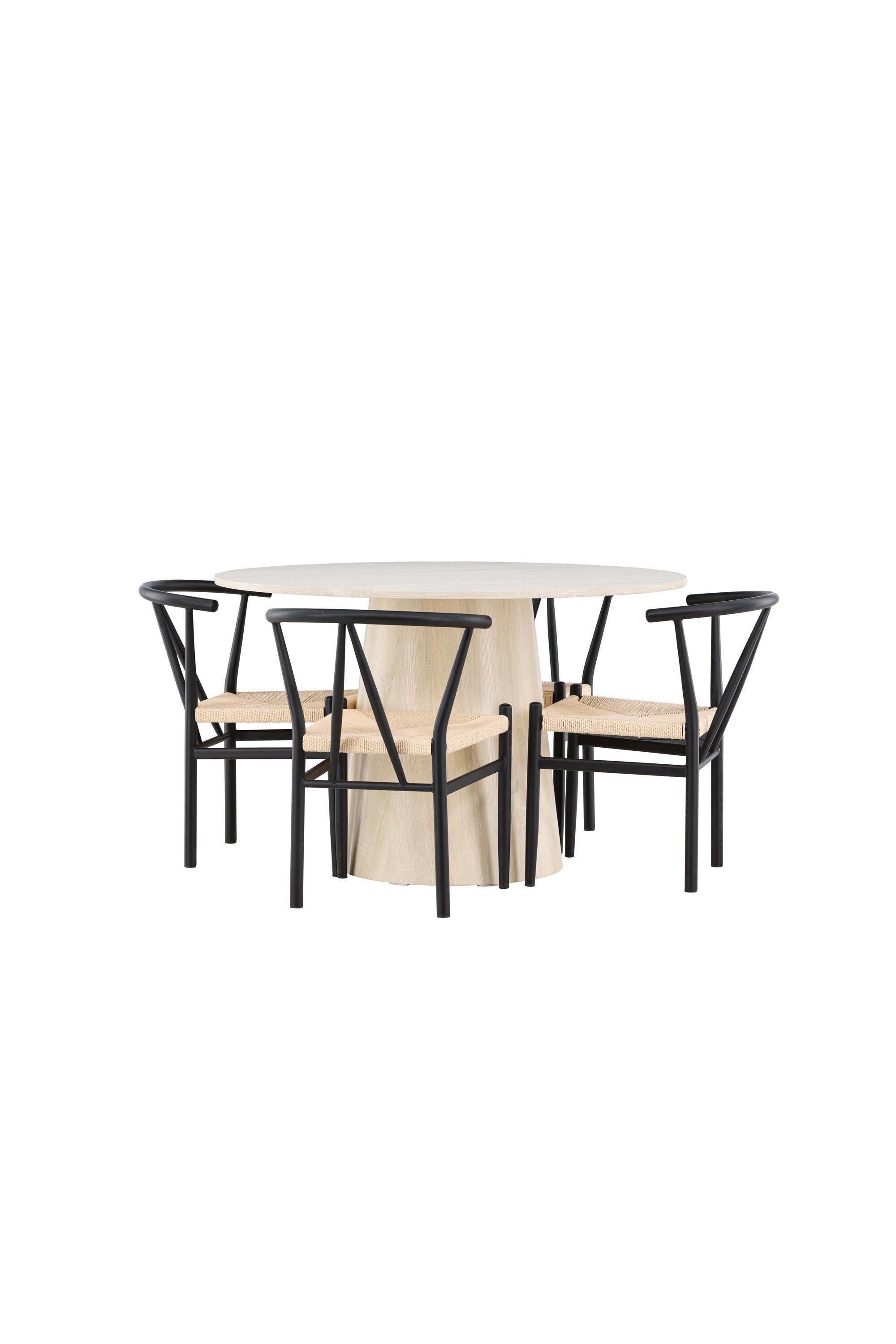 Lanzo Matbord med Alfons Matstol-GR Dining Set-Venture Home-peaceofhome.se