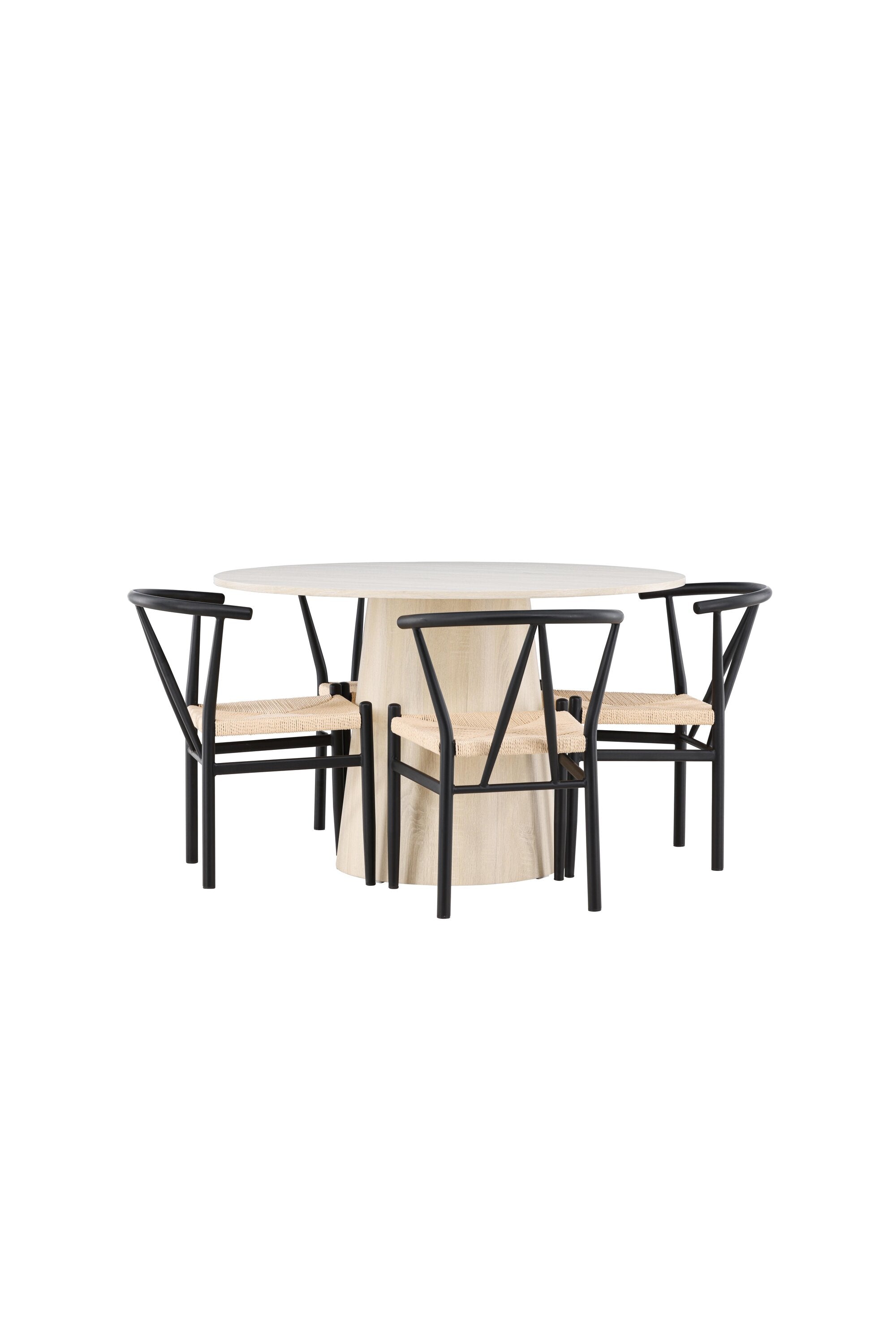 Lanzo Matbord med Alfons Matstol-GR Dining Set-Venture Home-peaceofhome.se