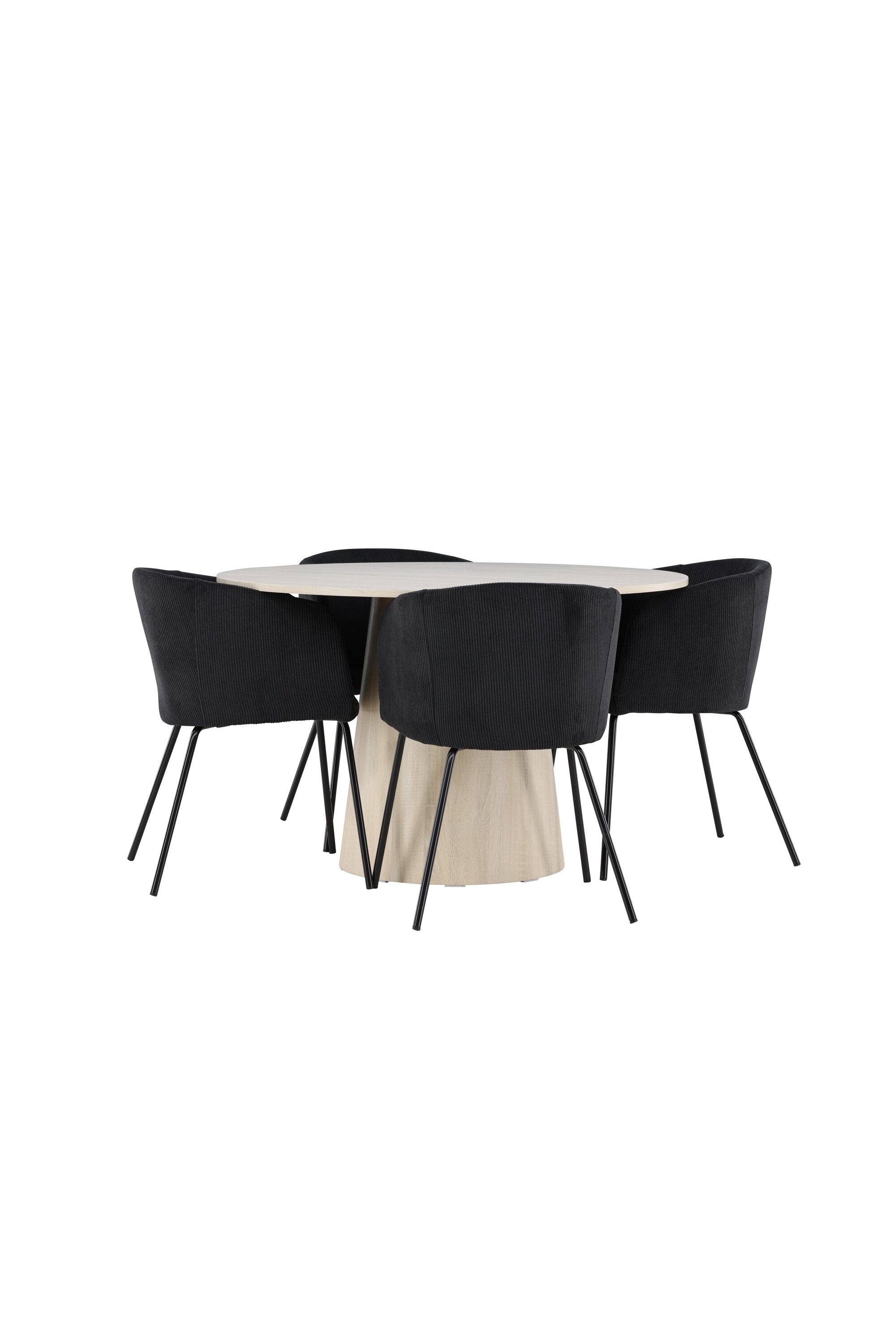 Lanzo Matbord med Berit Matstol-GR Dining Set-Venture Home-peaceofhome.se