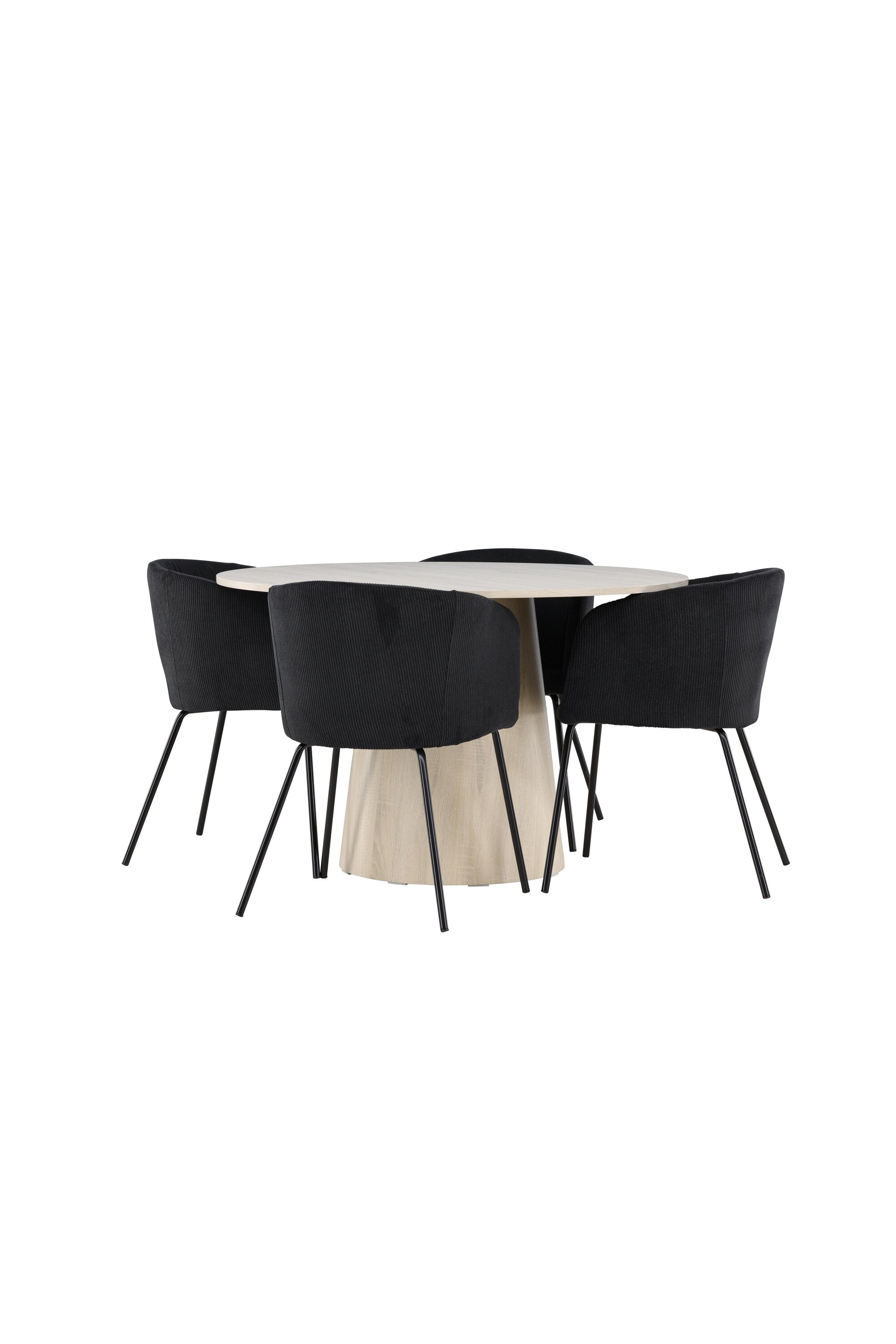 Lanzo Matbord med Berit Matstol-GR Dining Set-Venture Home-peaceofhome.se