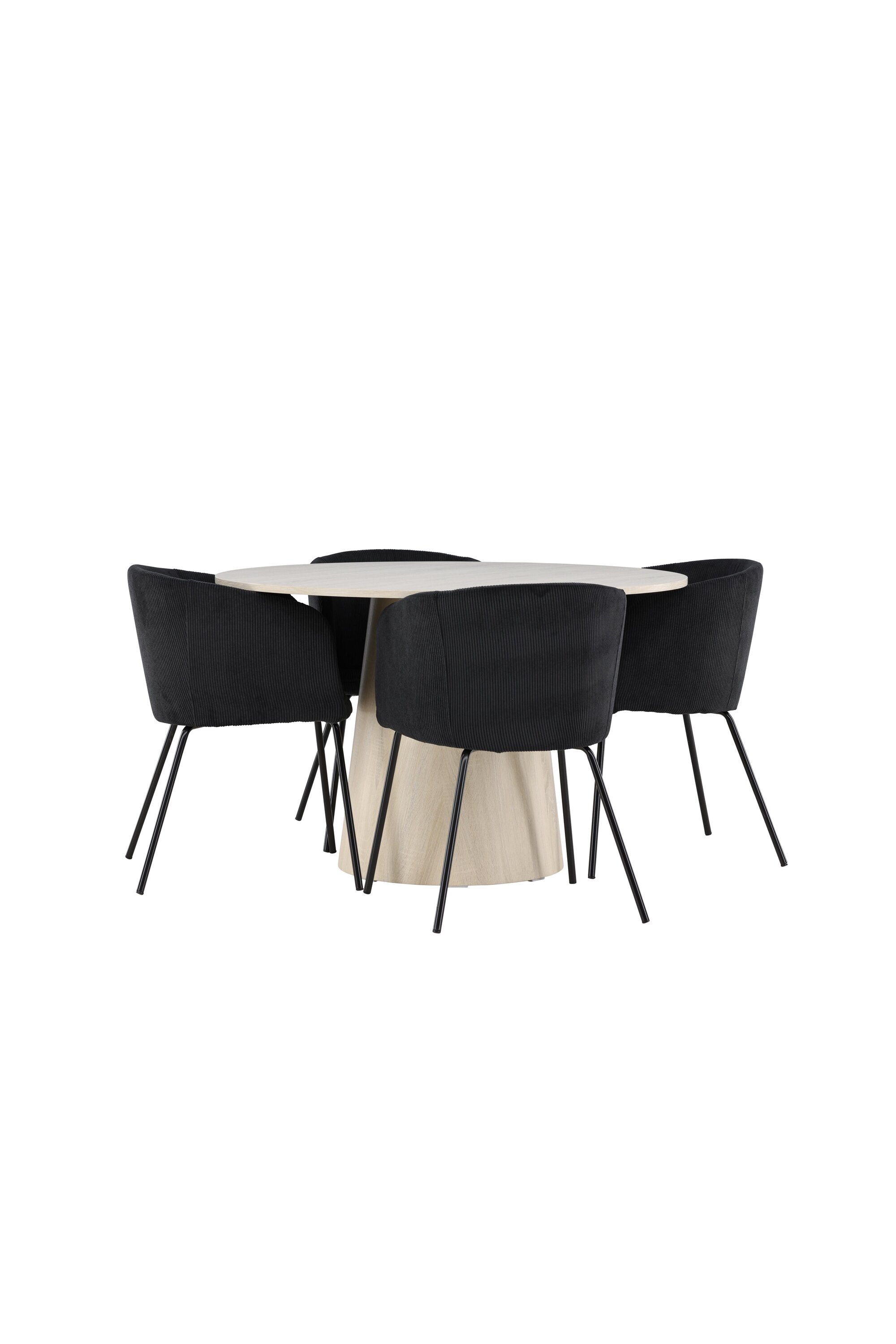 Lanzo Matbord med Berit Matstol-GR Dining Set-Venture Home-peaceofhome.se