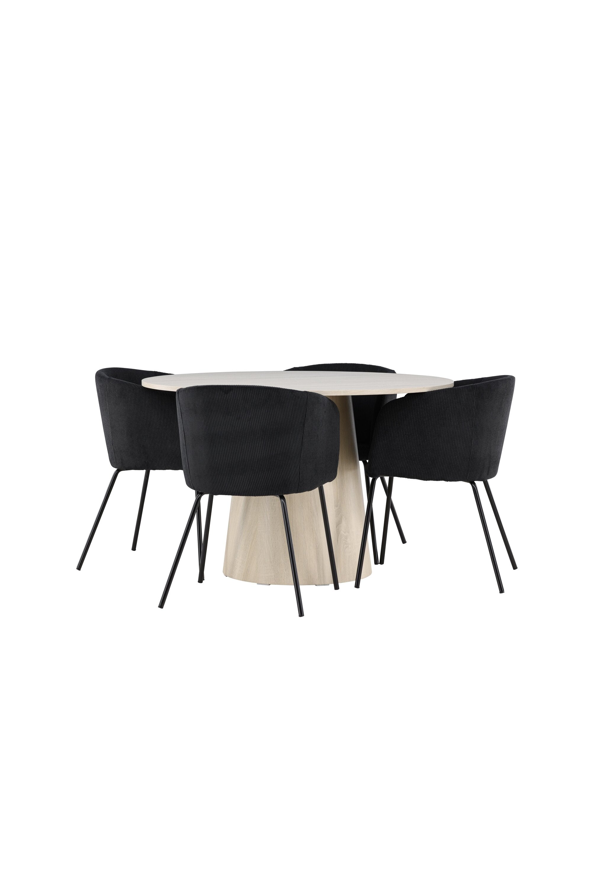 Lanzo Matbord med Berit Matstol-GR Dining Set-Venture Home-peaceofhome.se