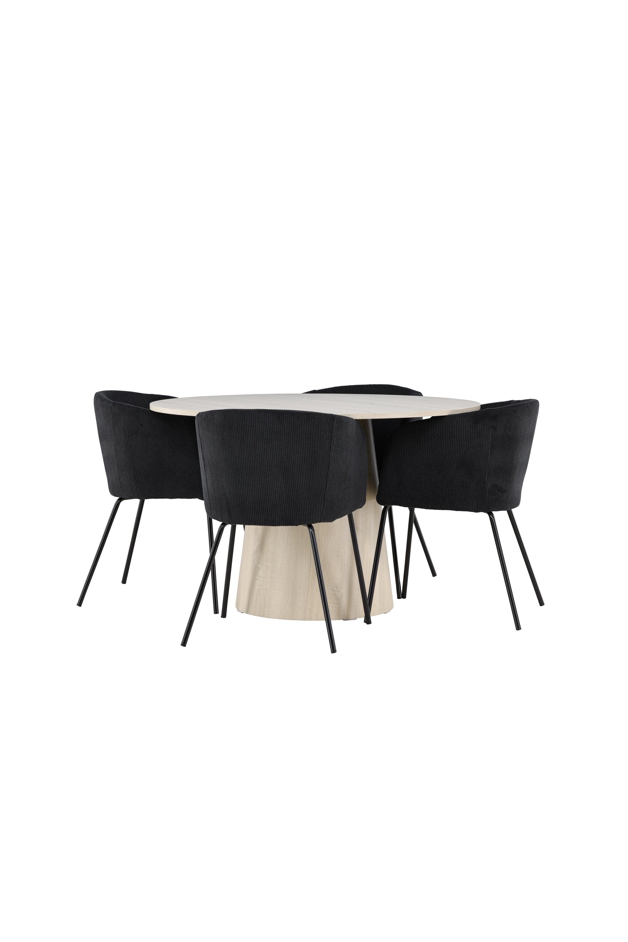 Lanzo Matbord med Berit Matstol-GR Dining Set-Venture Home-peaceofhome.se