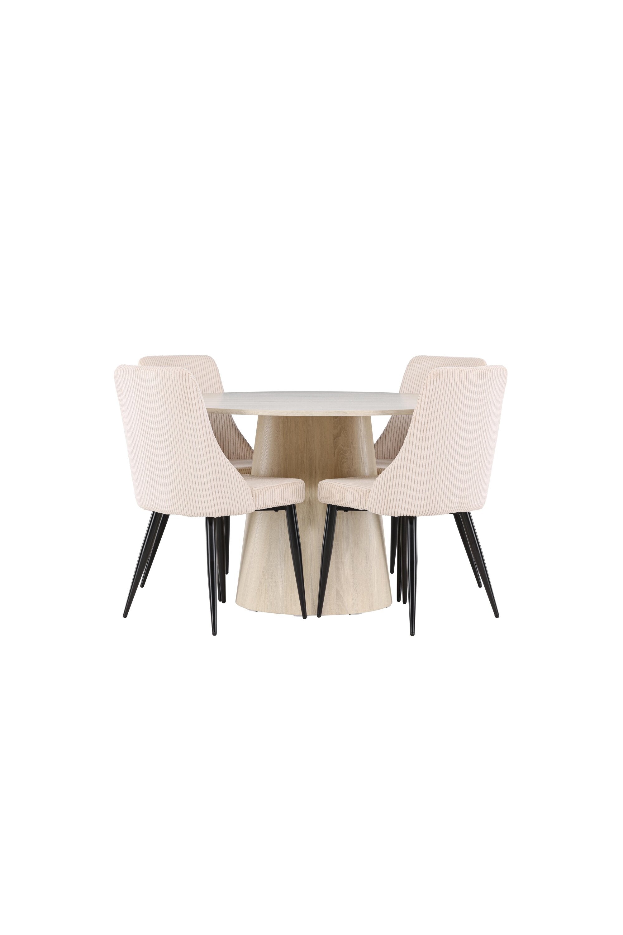 Lanzo Matbord med Leone Matstol-GR Dining Set-Venture Home-peaceofhome.se