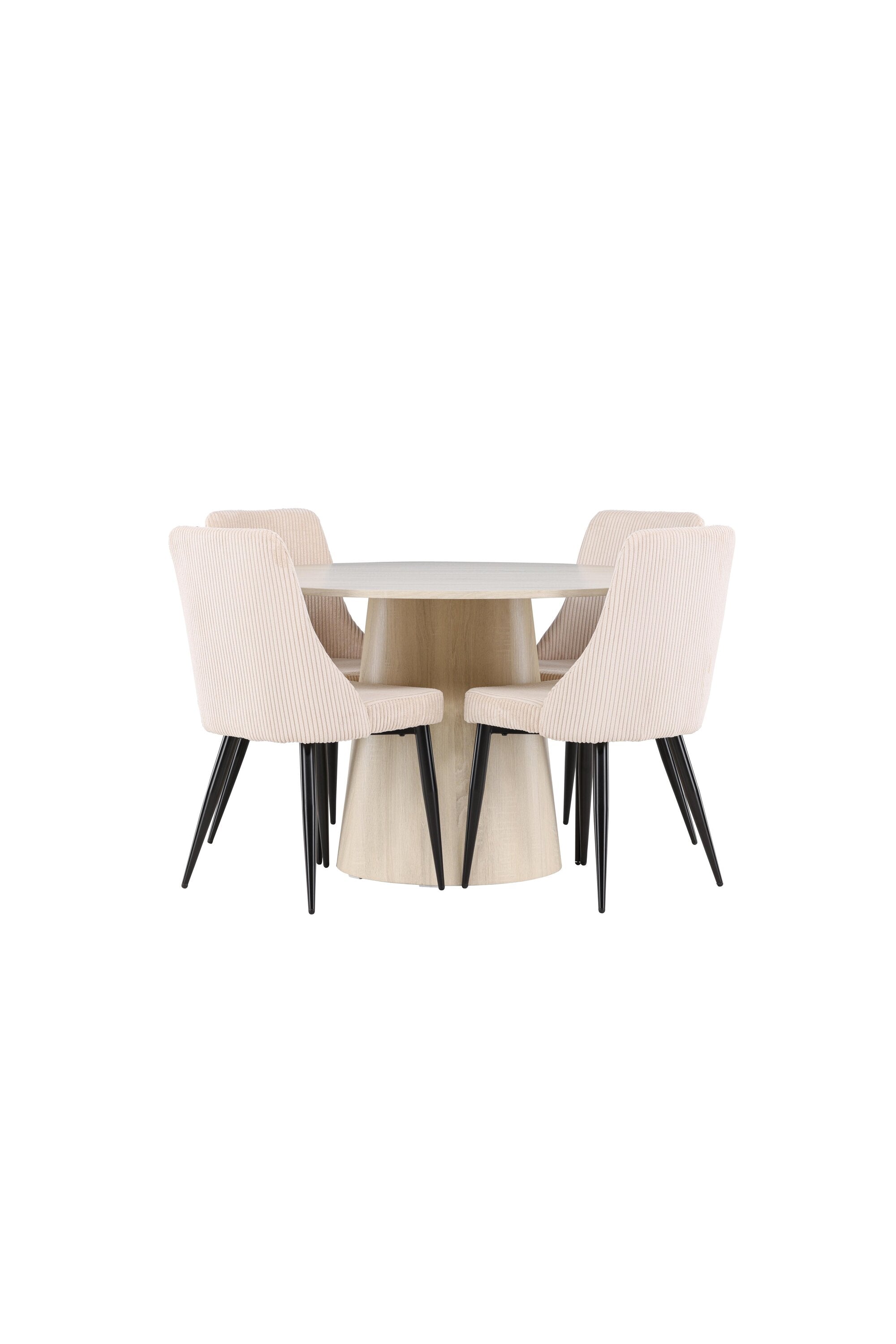 Lanzo Matbord med Leone Matstol-GR Dining Set-Venture Home-peaceofhome.se