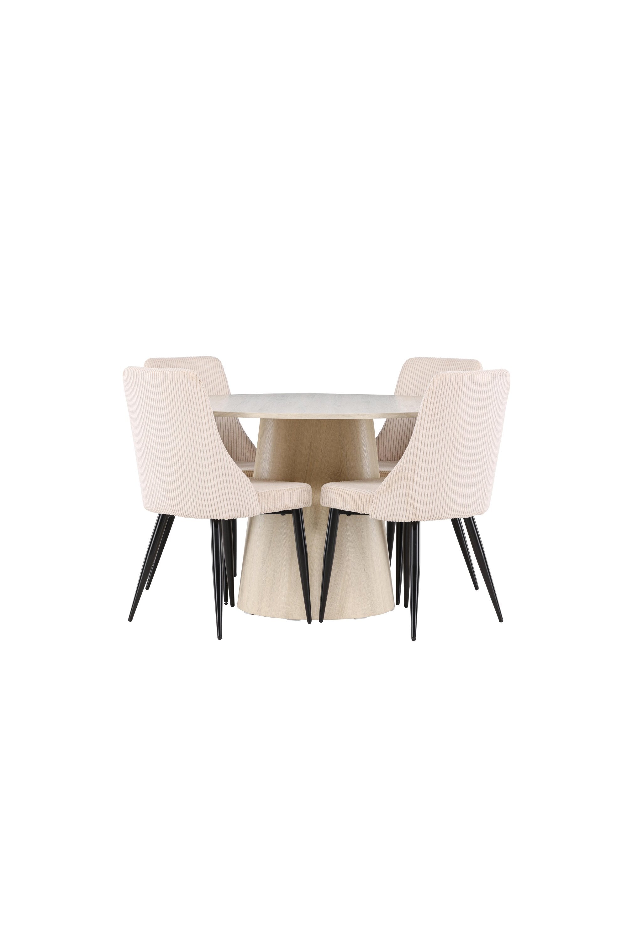 Lanzo Matbord med Leone Matstol-GR Dining Set-Venture Home-peaceofhome.se