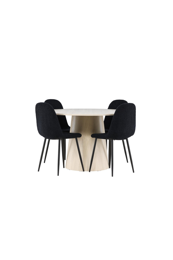 Lanzo Matbord med Polar Matstol-GR Dining Set-Venture Home-peaceofhome.se