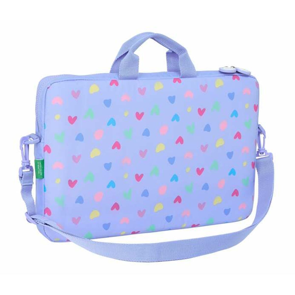 Laptopväska Benetton Lila 40 x 27 x 4 cm-Kontor och Kontorsmaterial, Skol- och utbildningsmaterial-Benetton-peaceofhome.se