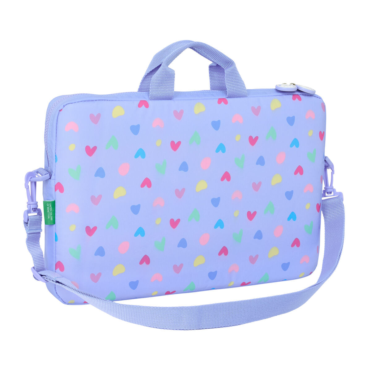 Laptopväska Benetton Lila 40 x 27 x 4 cm-Kontor och Kontorsmaterial, Skol- och utbildningsmaterial-Benetton-peaceofhome.se