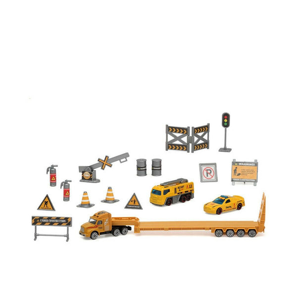 Lastbil City Rescue Construction Gul 34 x 15 cm 1:64-Leksaker och spel, Fordon-BigBuy Kids-peaceofhome.se