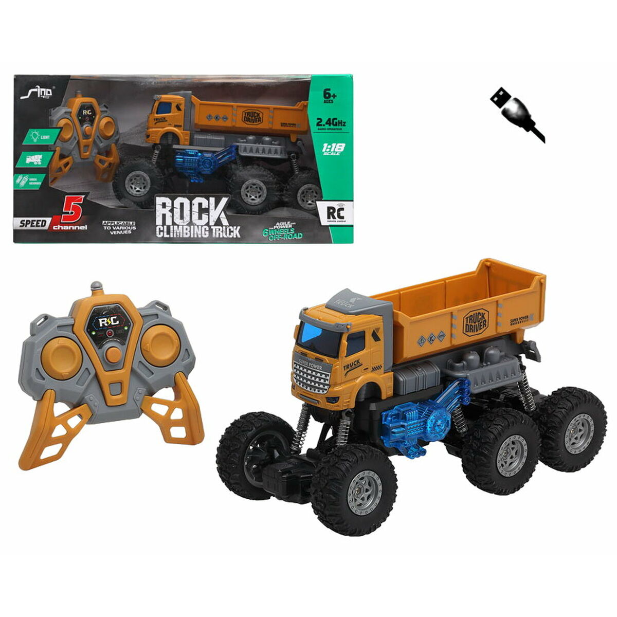 Lastbil Rock Climbing Truck-Leksaker och spel, Fordon-BigBuy Fun-peaceofhome.se