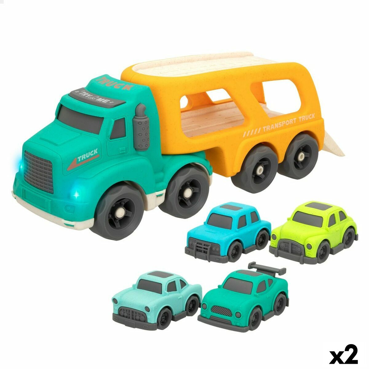 Lastbil och småbilar Motor Town Ljus Ljud 32,5 x 13 x 10,5 cm (2 antal)-Leksaker och spel, Fordon-Motor Town-peaceofhome.se