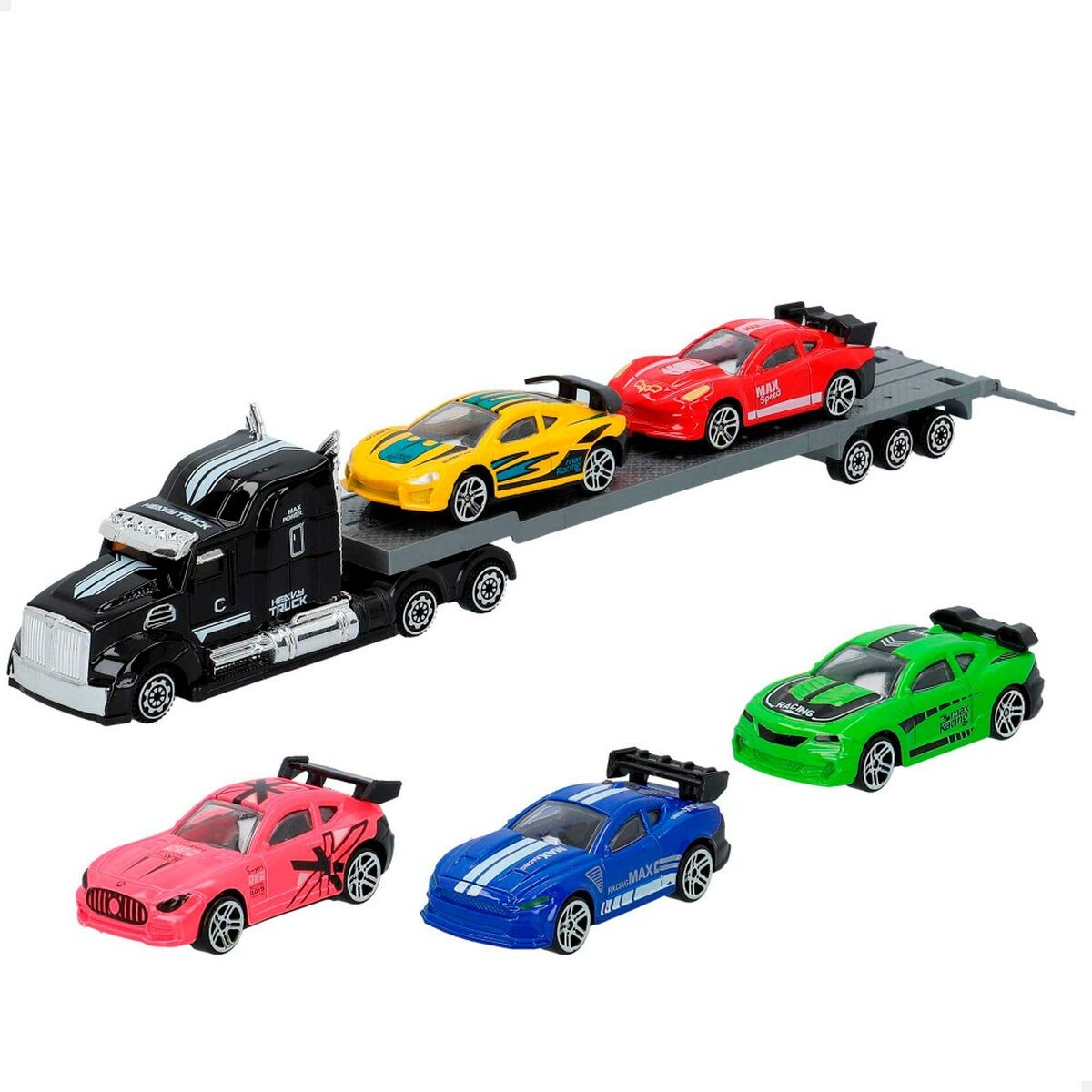 Lastbil och småbilar Speed & Go 28 x 5 x 4,5 cm (12 antal)-Leksaker och spel, Fordon-Speed & Go-peaceofhome.se