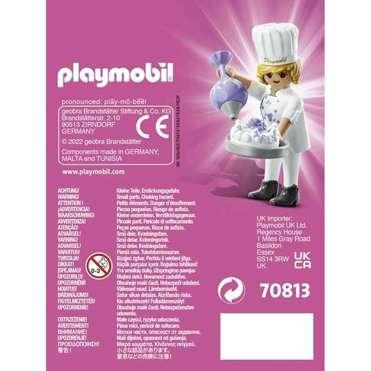 Ledad figur Playmobil Playmo-Friends 70813 Pastry Chef (5 pcs)-Leksaker och spel, Dockor och actionfigurer-Playmobil-peaceofhome.se