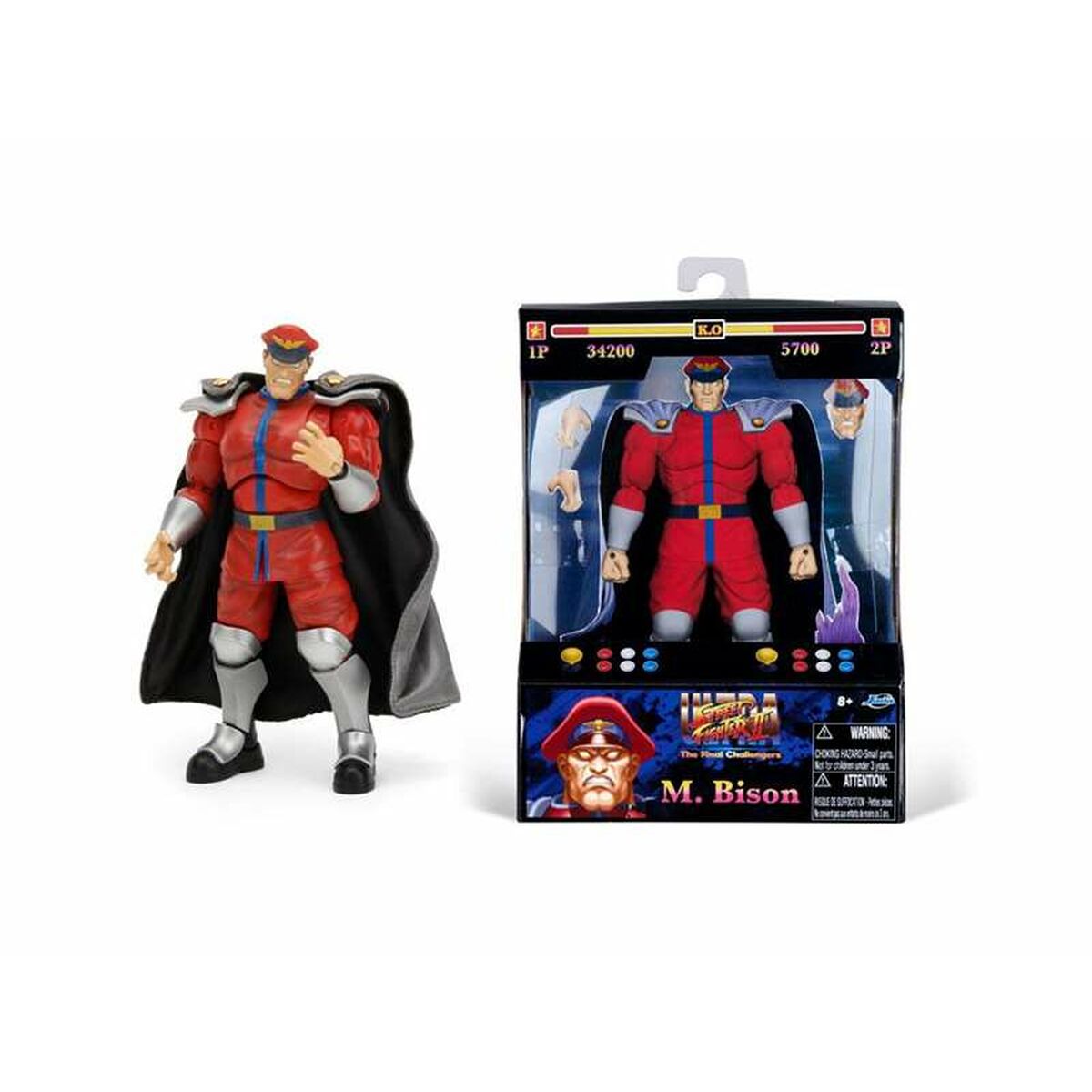 Ledad figur Street Fighter M. Bison 15 cm-Leksaker och spel, Dockor och actionfigurer-Street Fighter-peaceofhome.se