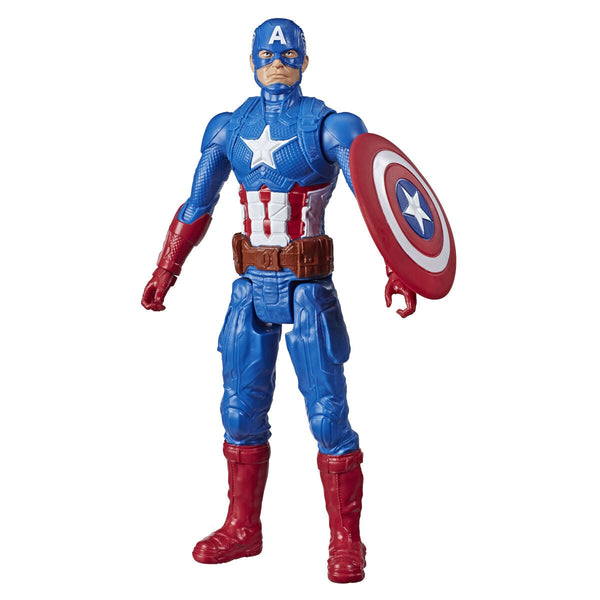 Ledad figur The Avengers Titan Hero Captain America	 30 cm-Leksaker och spel, Dockor och actionfigurer-The Avengers-peaceofhome.se