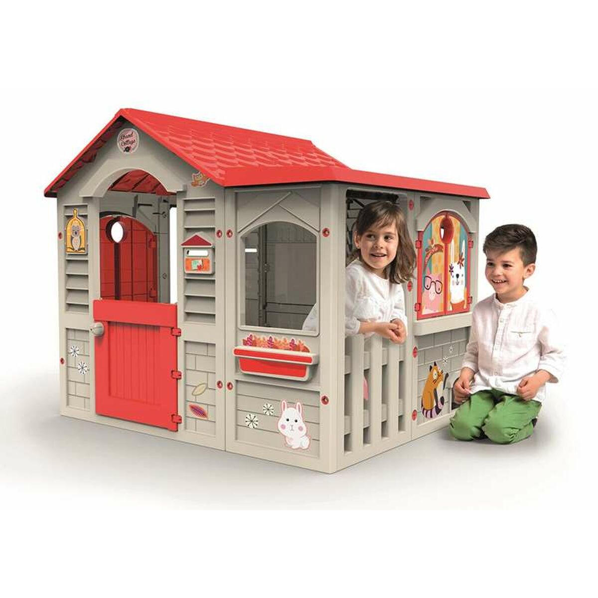 Lekhus Chicos Grand Cottage XL 122 x 103 x 104 cm-Leksaker och spel, Sport och utomhus-Chicos-peaceofhome.se