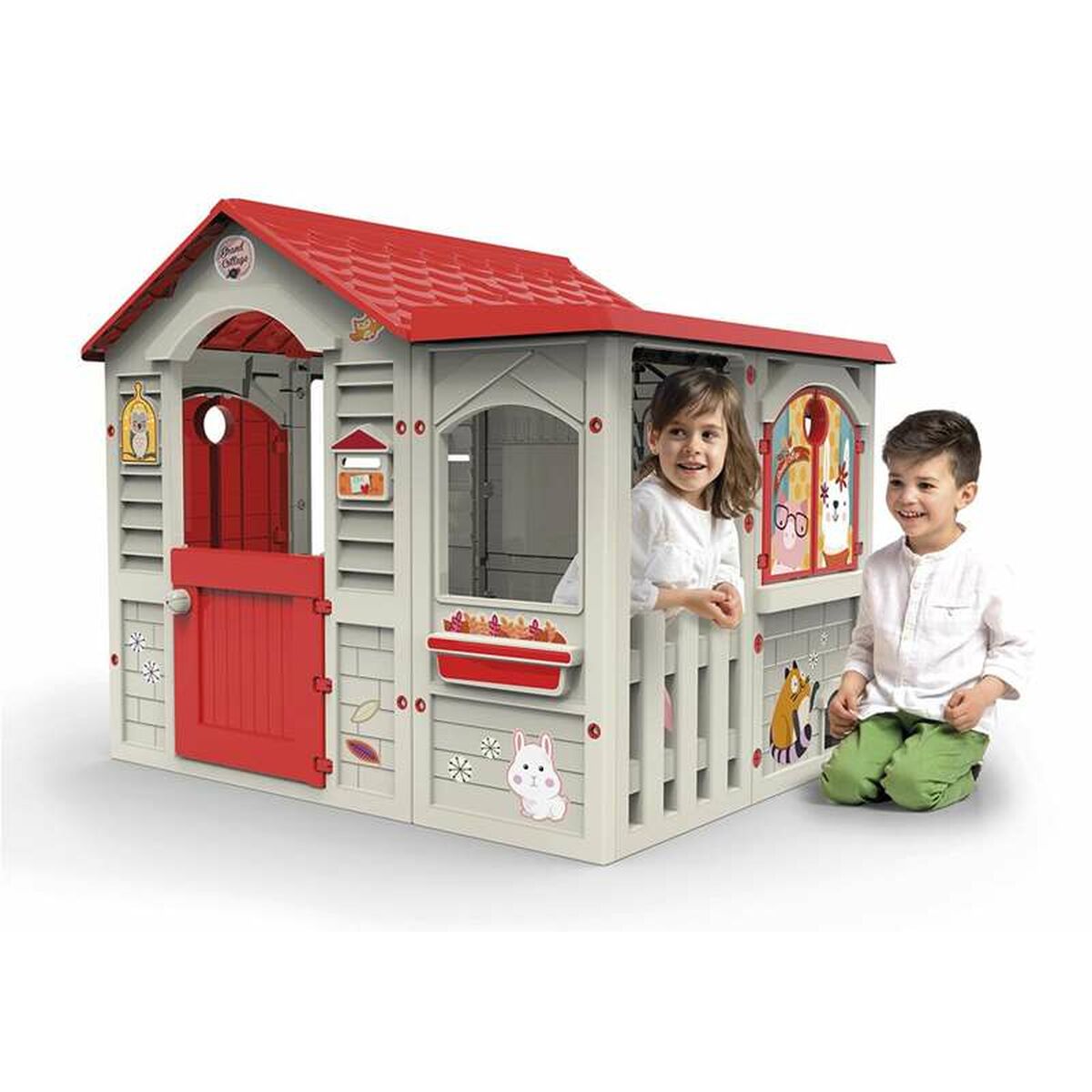 Lekhus Chicos Grand Cottage XL 122 x 103 x 104 cm-Leksaker och spel, Sport och utomhus-Chicos-peaceofhome.se