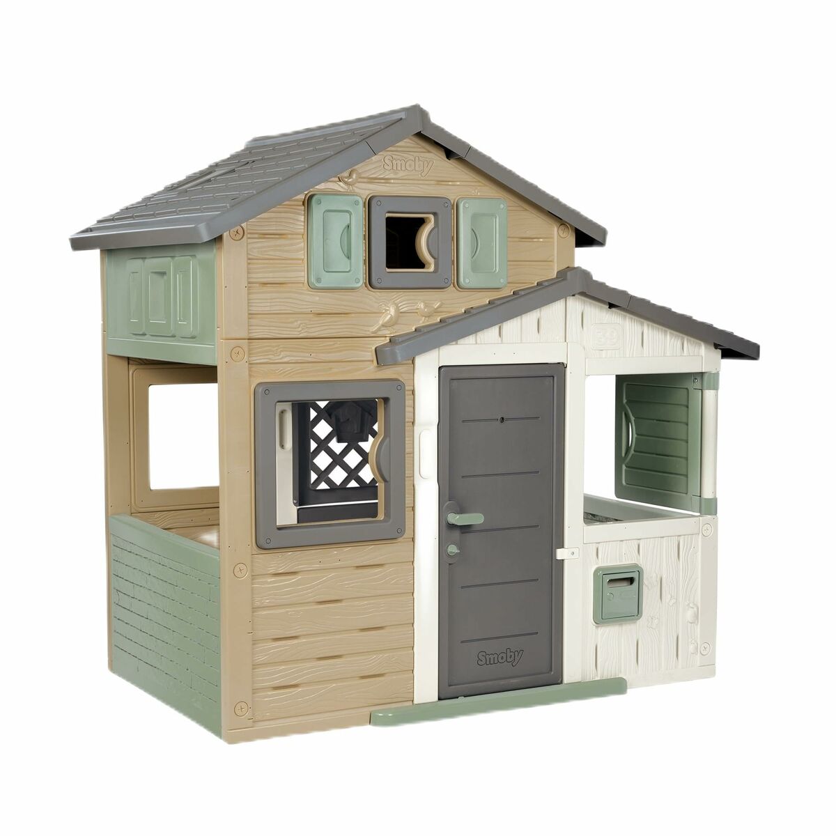 Lekhus Smoby GREEN EVO FRIENDS HOUSE 175,4 x 114,3 x 162 cm-Leksaker och spel, Sport och utomhus-Smoby-peaceofhome.se