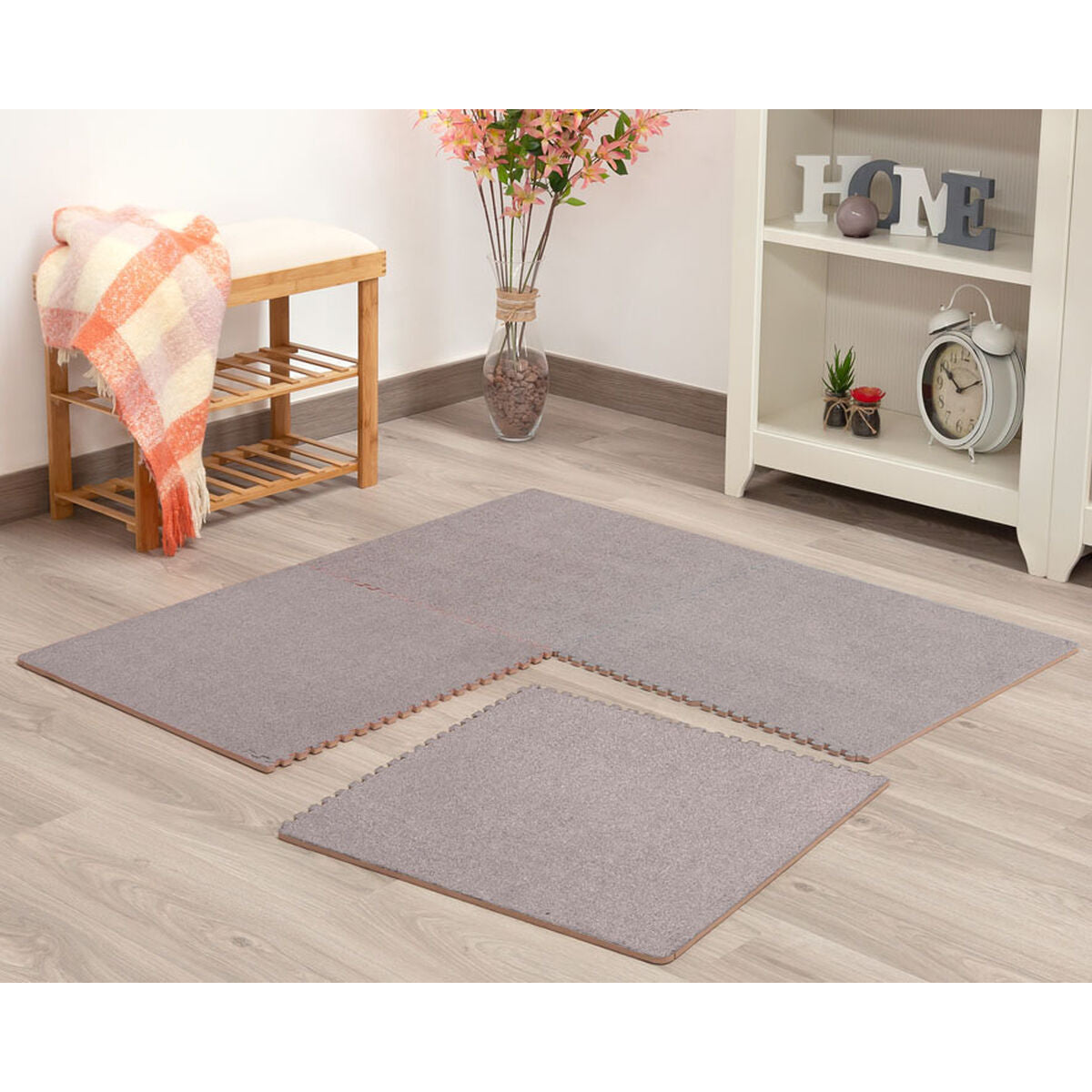 Lekmatta 60 x 60 x 1 cm Blå 4 Delar-Bebis, Aktiviteter och underhållning-BigBuy Kids-peaceofhome.se