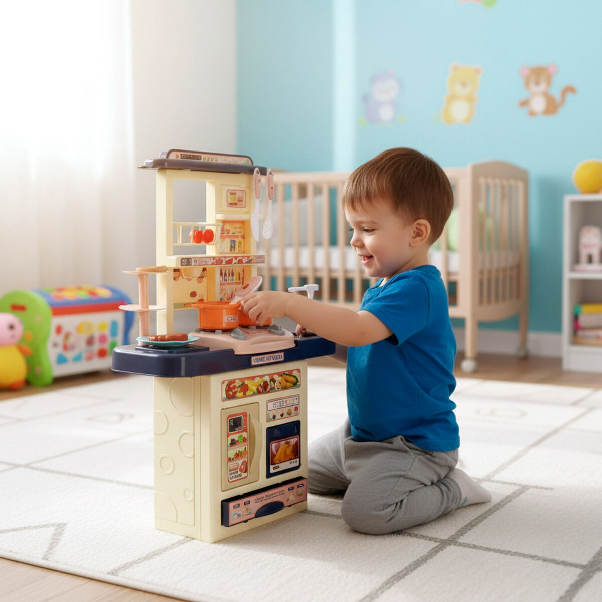 Leksakskök Colorbaby 46 X 64 X 19 CM 11 Delar (2 antal)-Leksaker och spel, Imitera spel-Colorbaby-peaceofhome.se