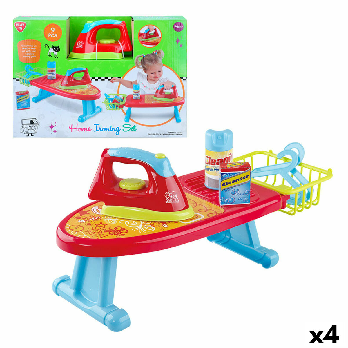 Leksakspaket PlayGo 48,5 x 13,5 x 17,5 cm (4 antal)-Leksaker och spel, Imitera spel-PlayGo-peaceofhome.se